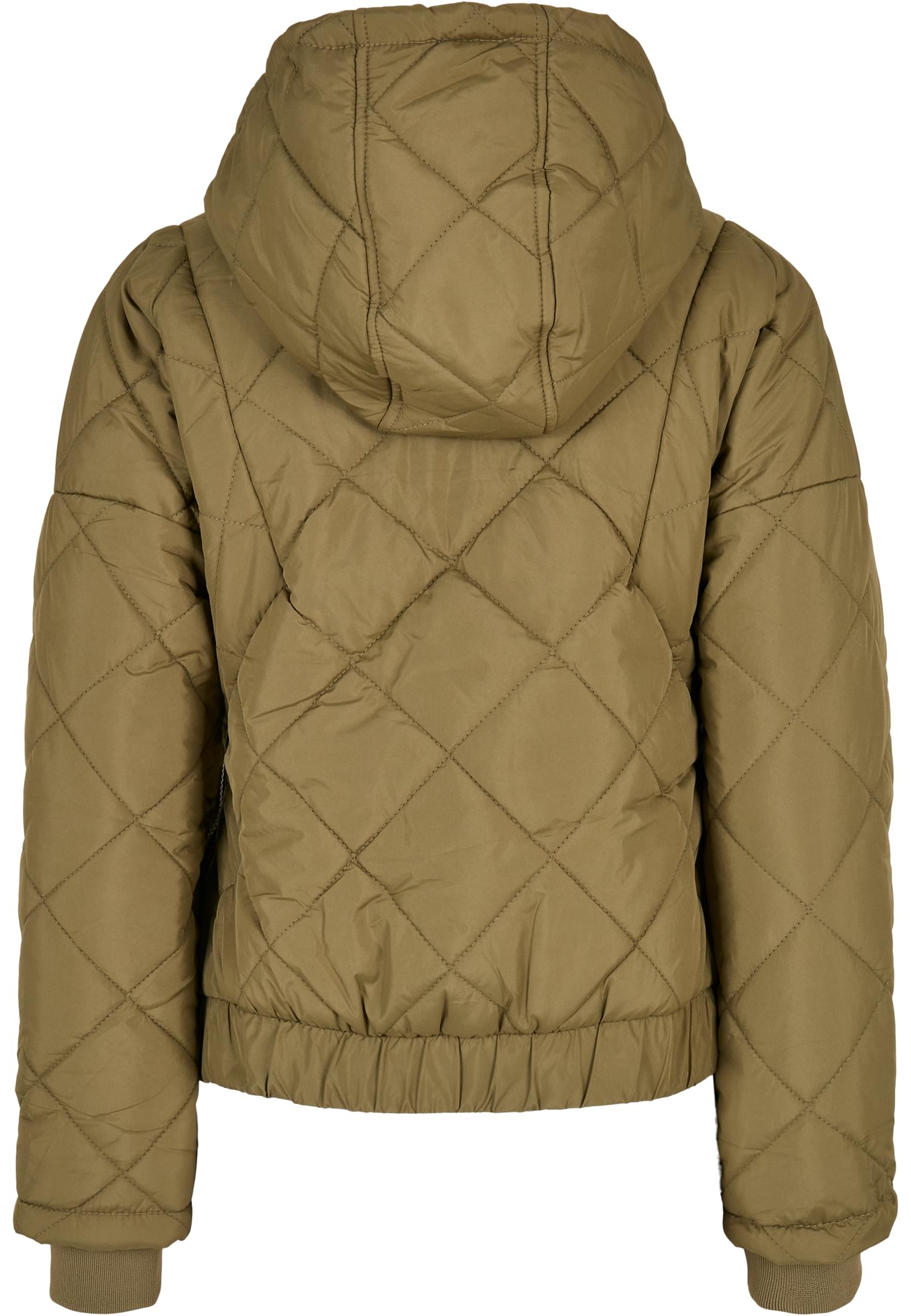 Quilted Ladies Over Pull Oversized Jacket-TB4555 Diamond