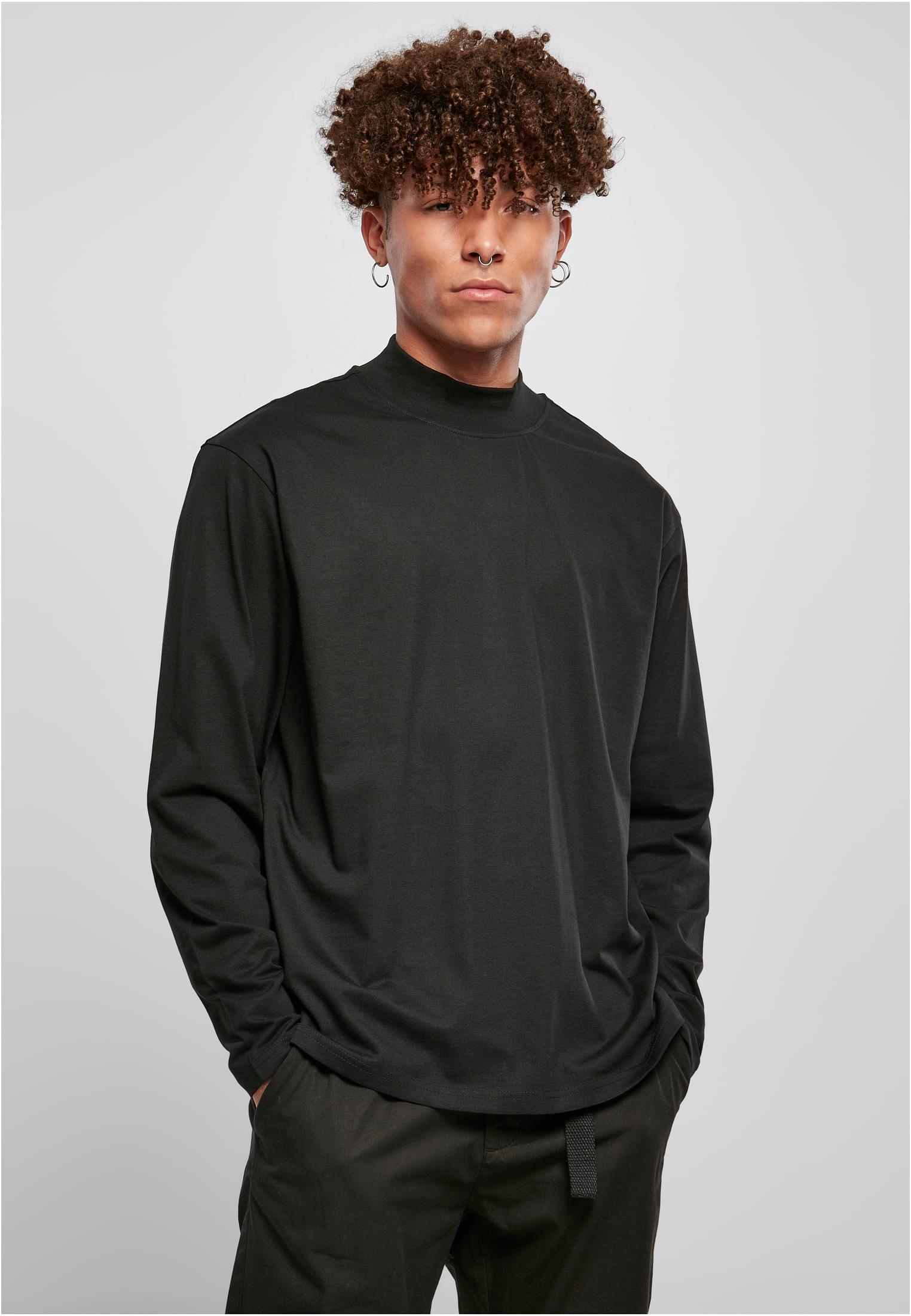 Heavy Boxy Mock Neck Longsleeve-TB4666