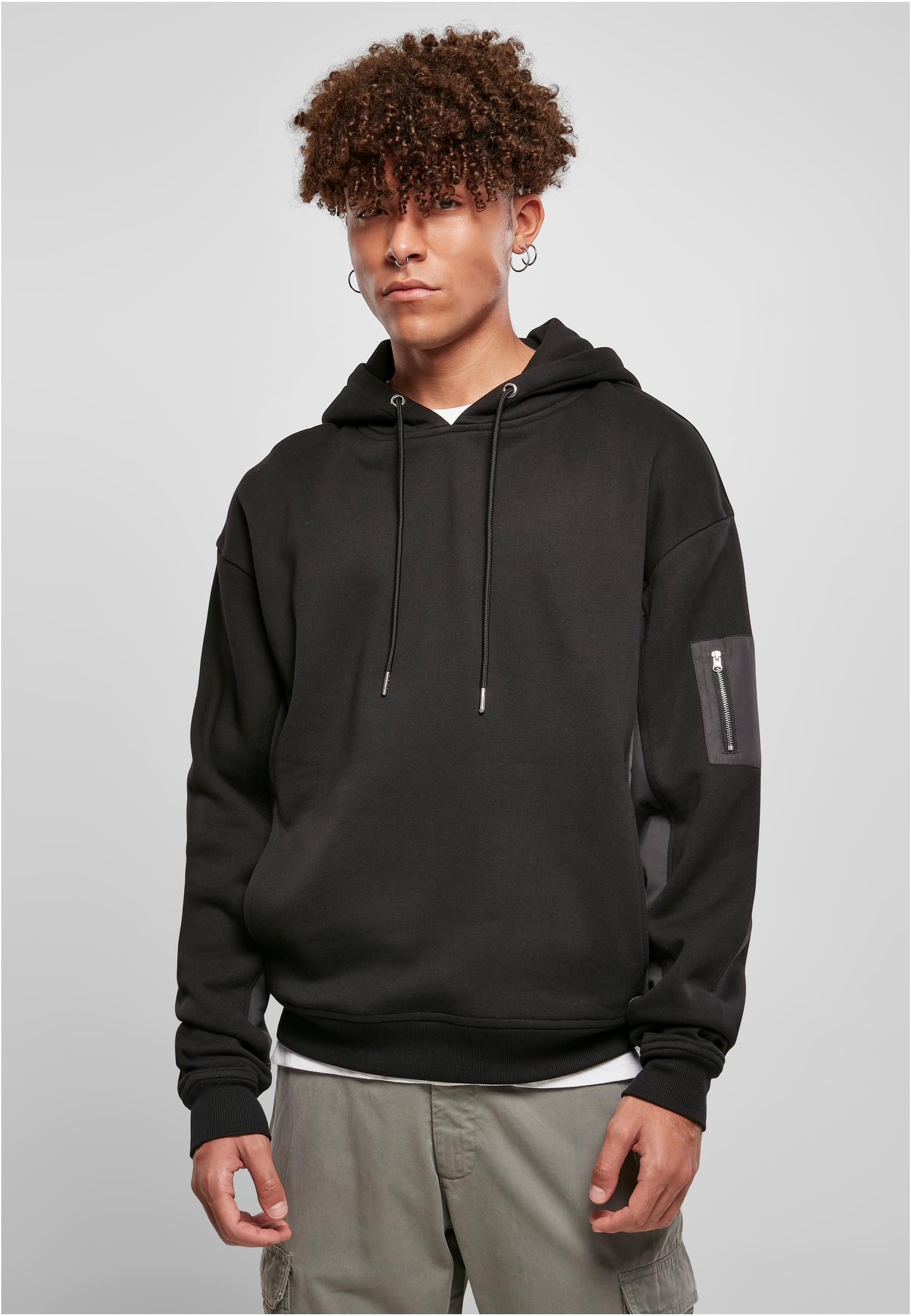UC Men Felpa con cappuccio Military