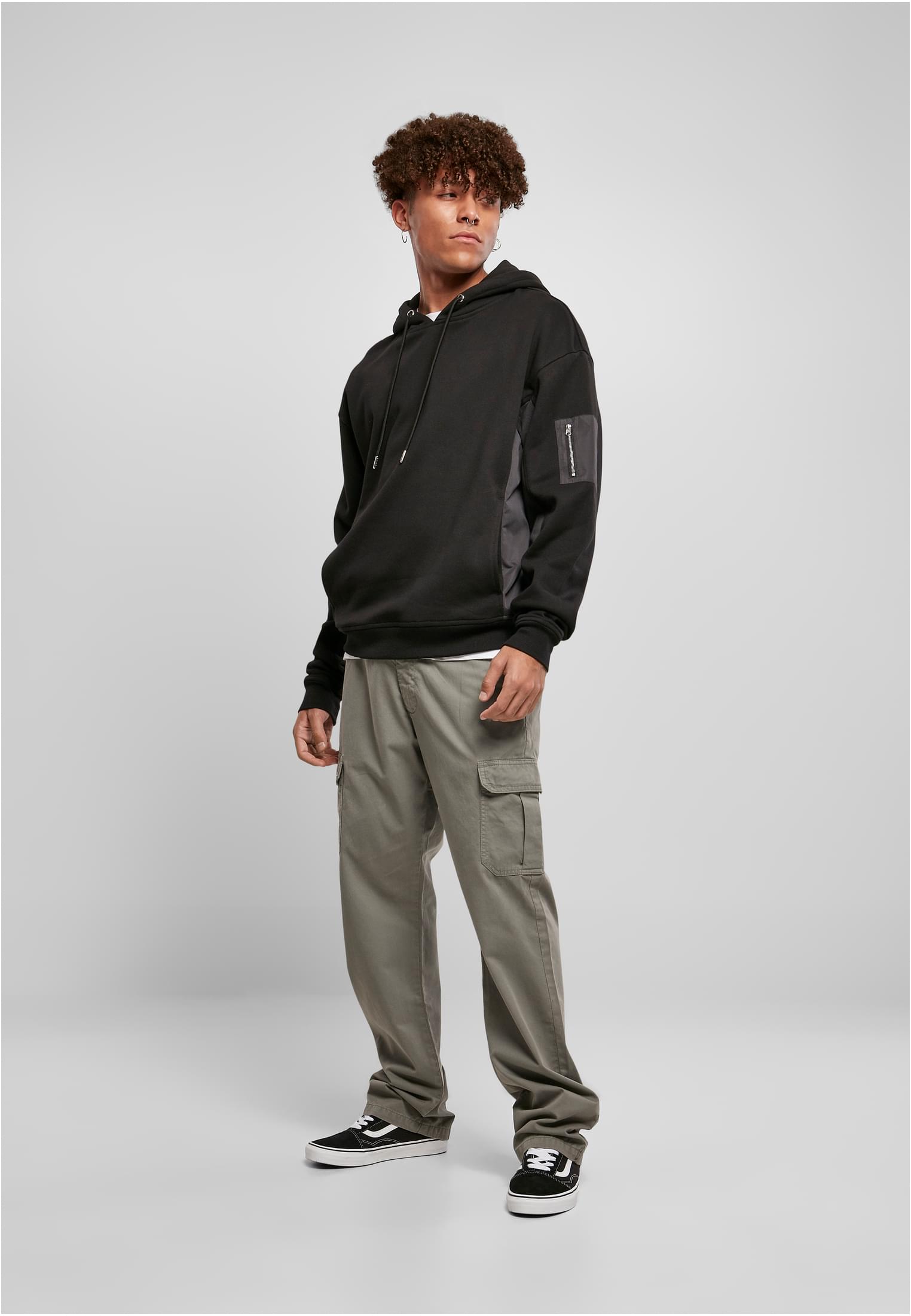 UC Men Felpa con cappuccio Military