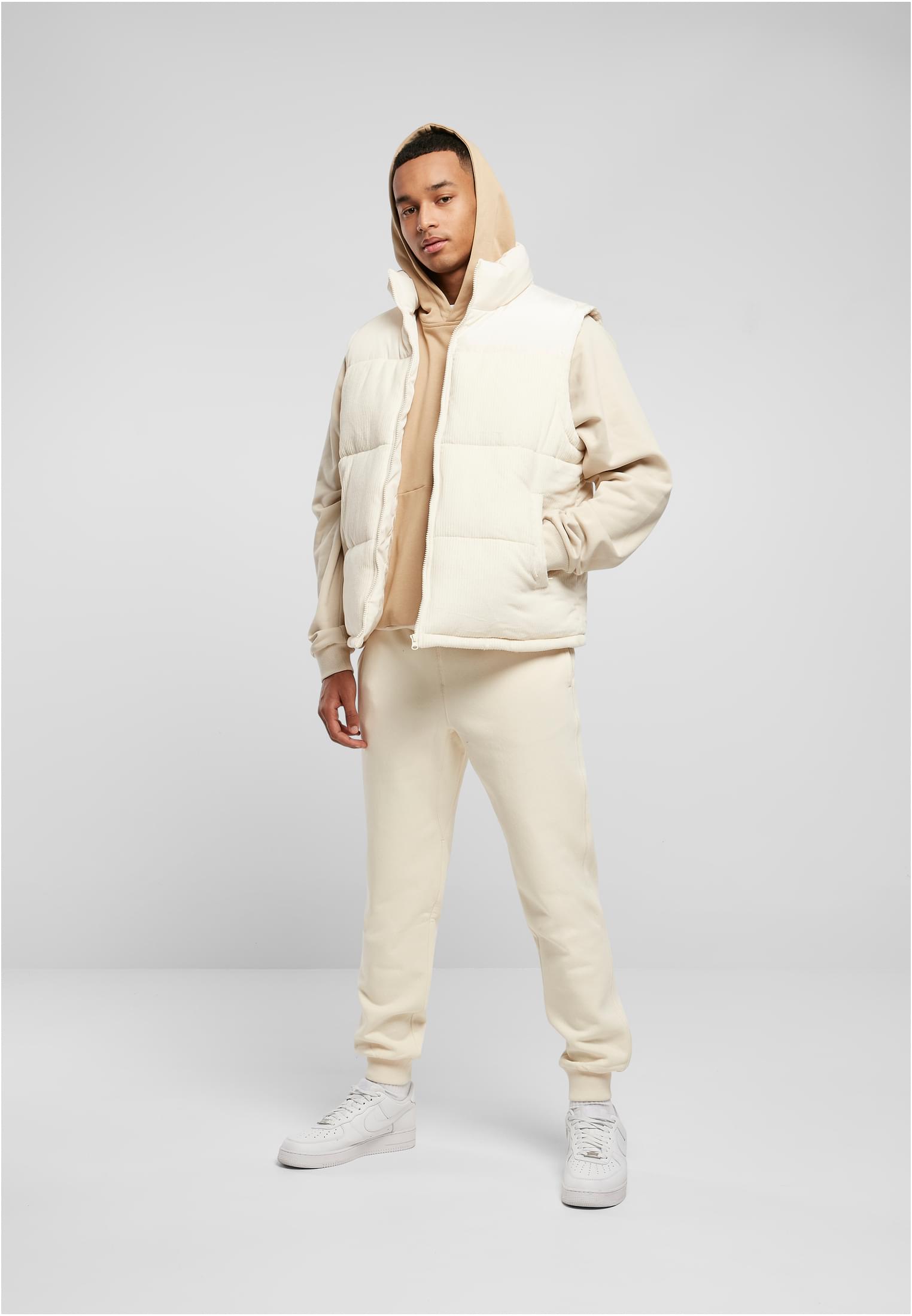 UC Men Gilet Cord whitesand