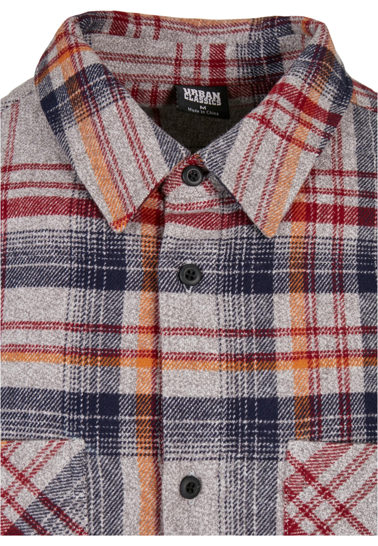 UC Men Camicia Heavy Curved Oversized Checked