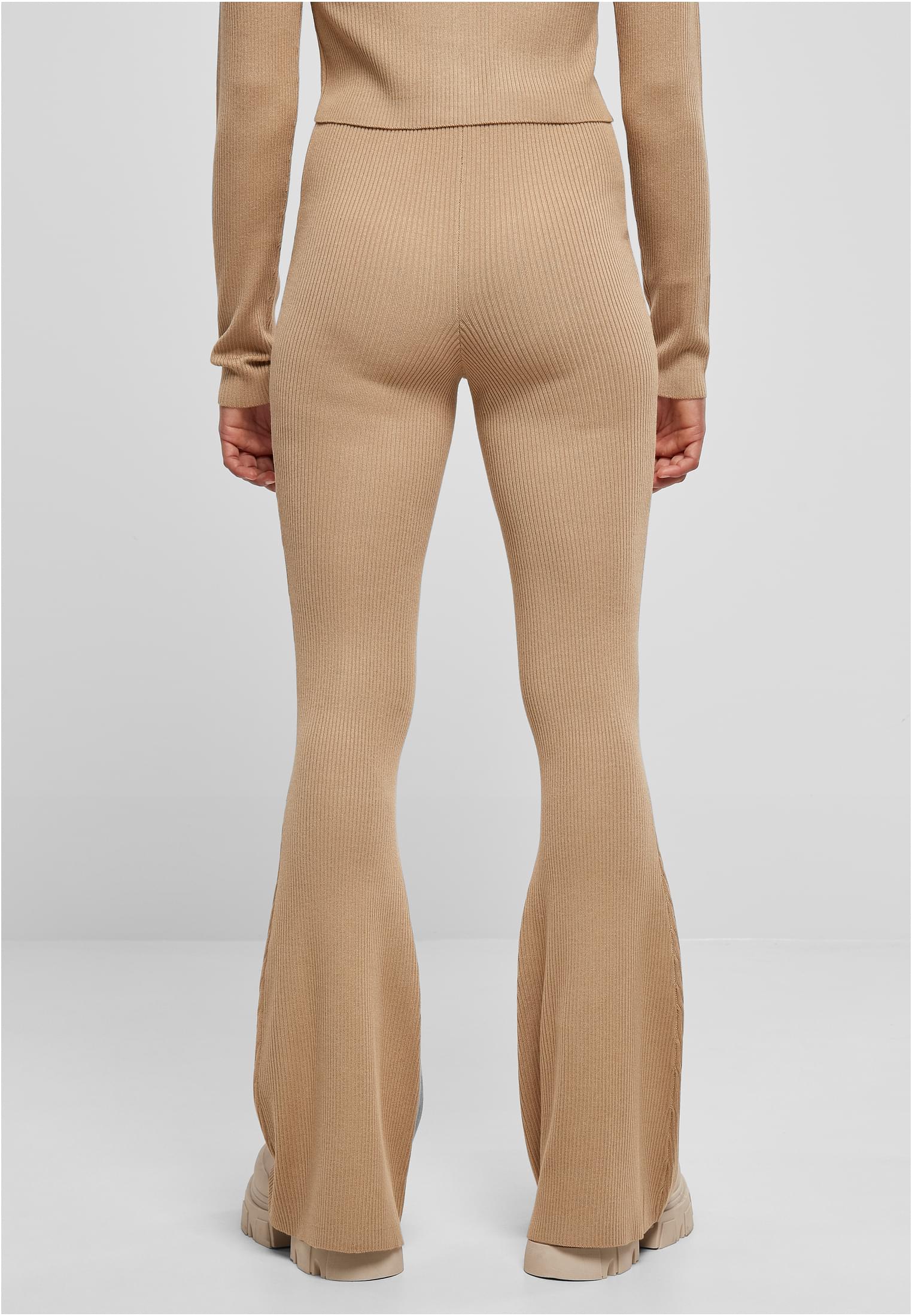 Urban Classics Leggings Rib Knit Bootcut unionbeige