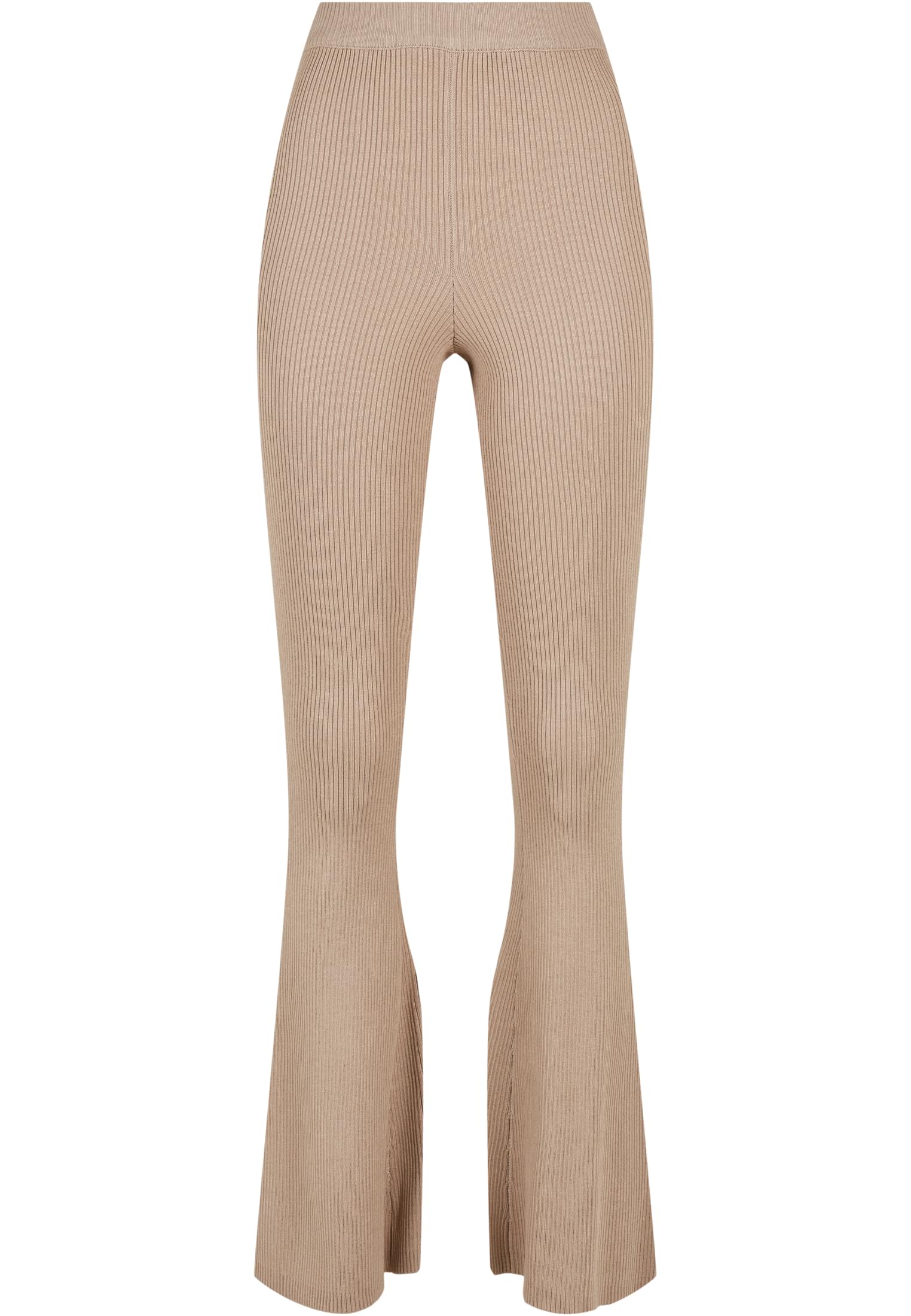 Urban Classics Leggings Rib Knit Bootcut lighttaupe