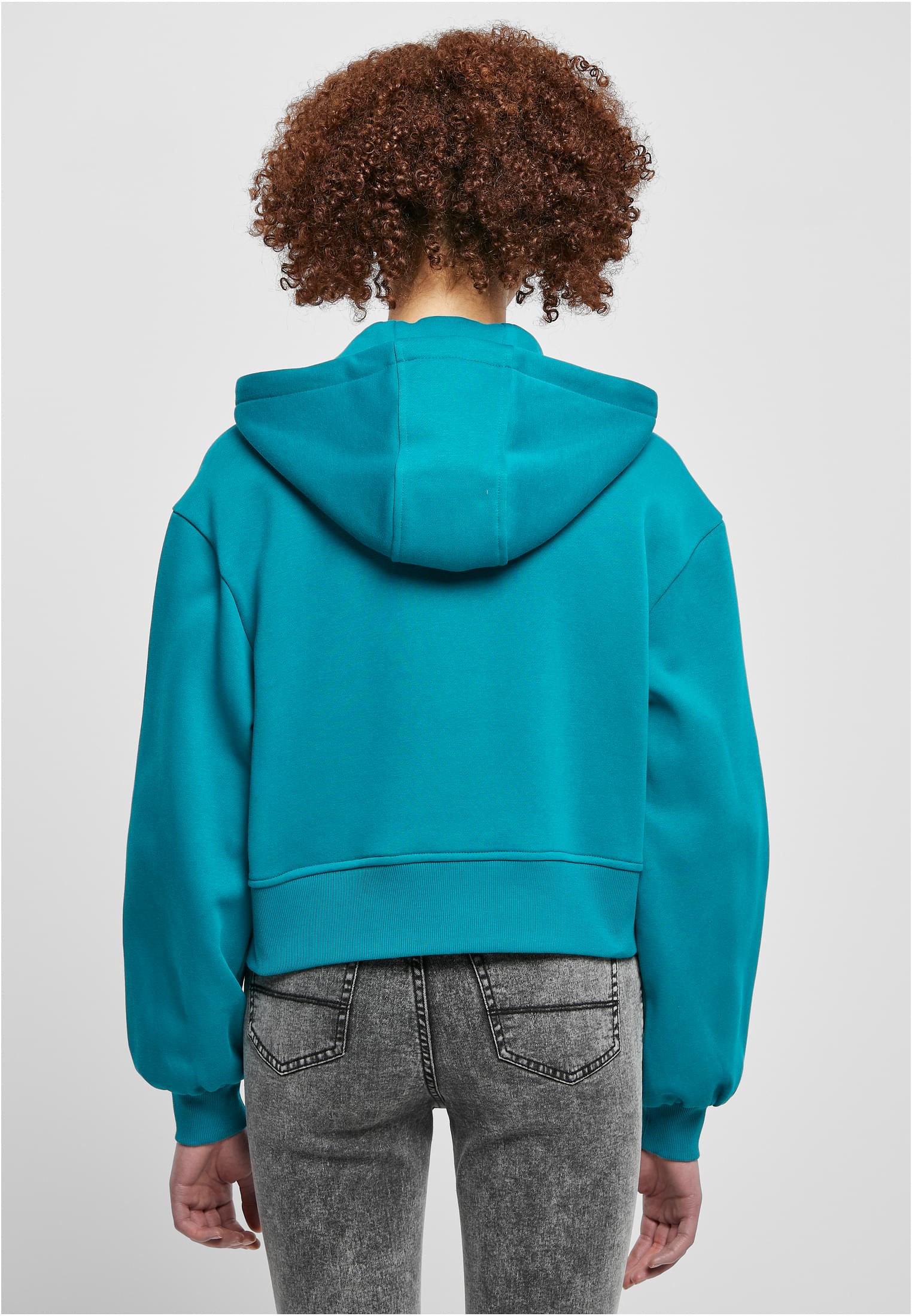 UC Ladies Giacca Short Oversized Zip watergreen