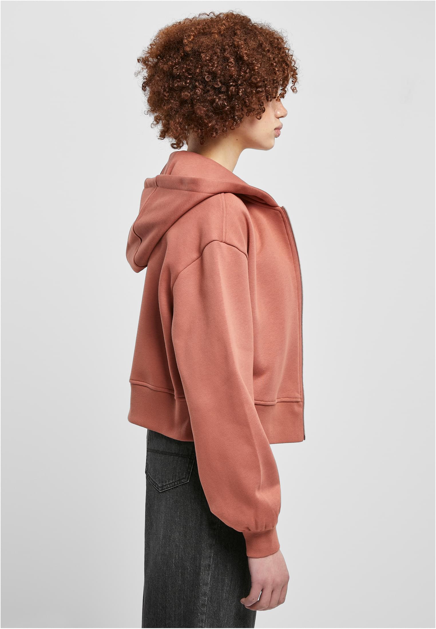 Urban Classics Giacca Short Oversized Zip terracotta