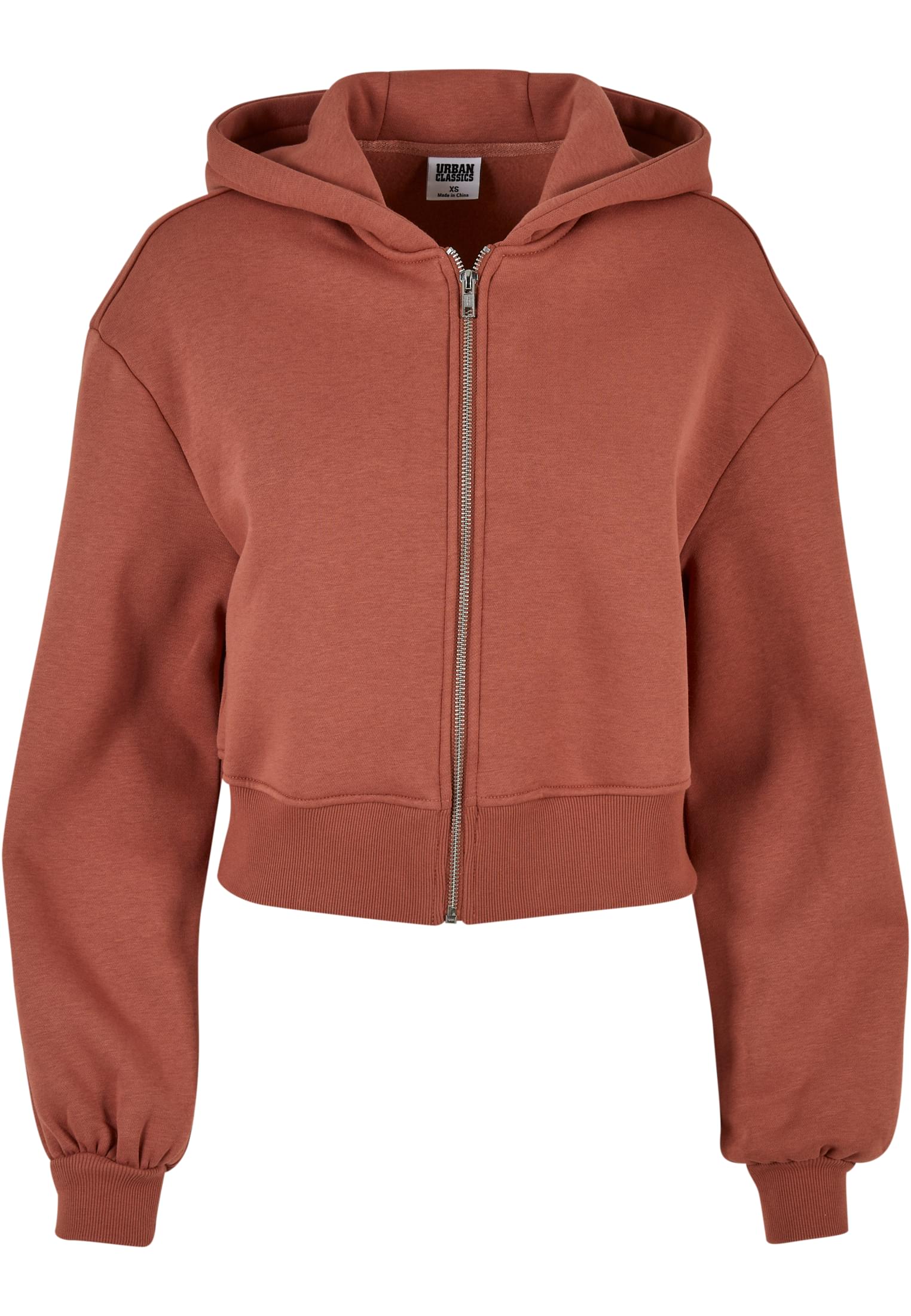 Urban Classics Giacca Short Oversized Zip terracotta