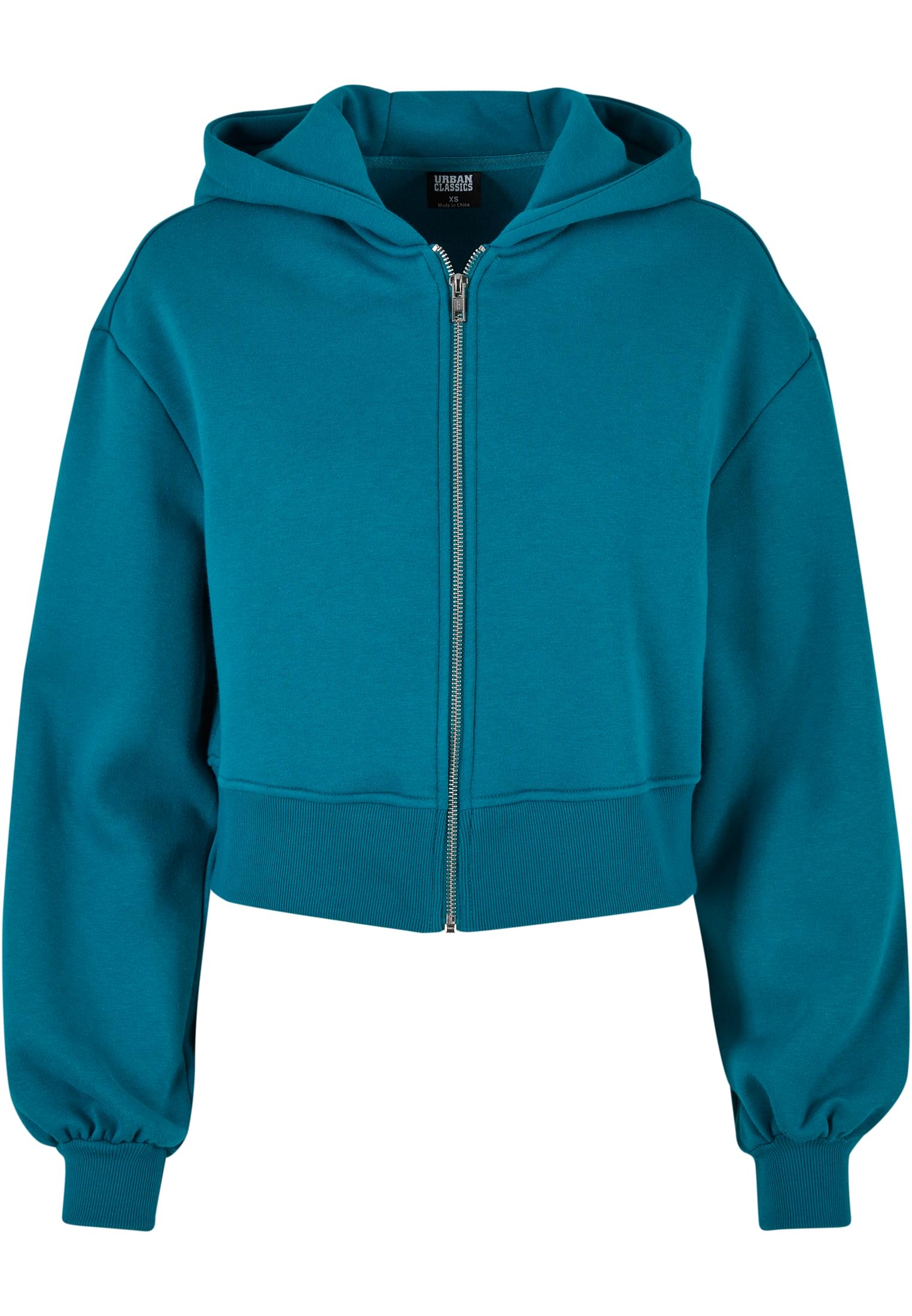 UC Ladies Giacca Short Oversized Zip watergreen