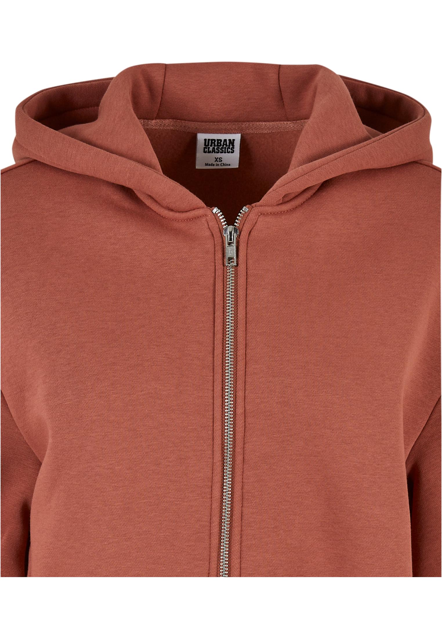 Urban Classics Giacca Short Oversized Zip terracotta