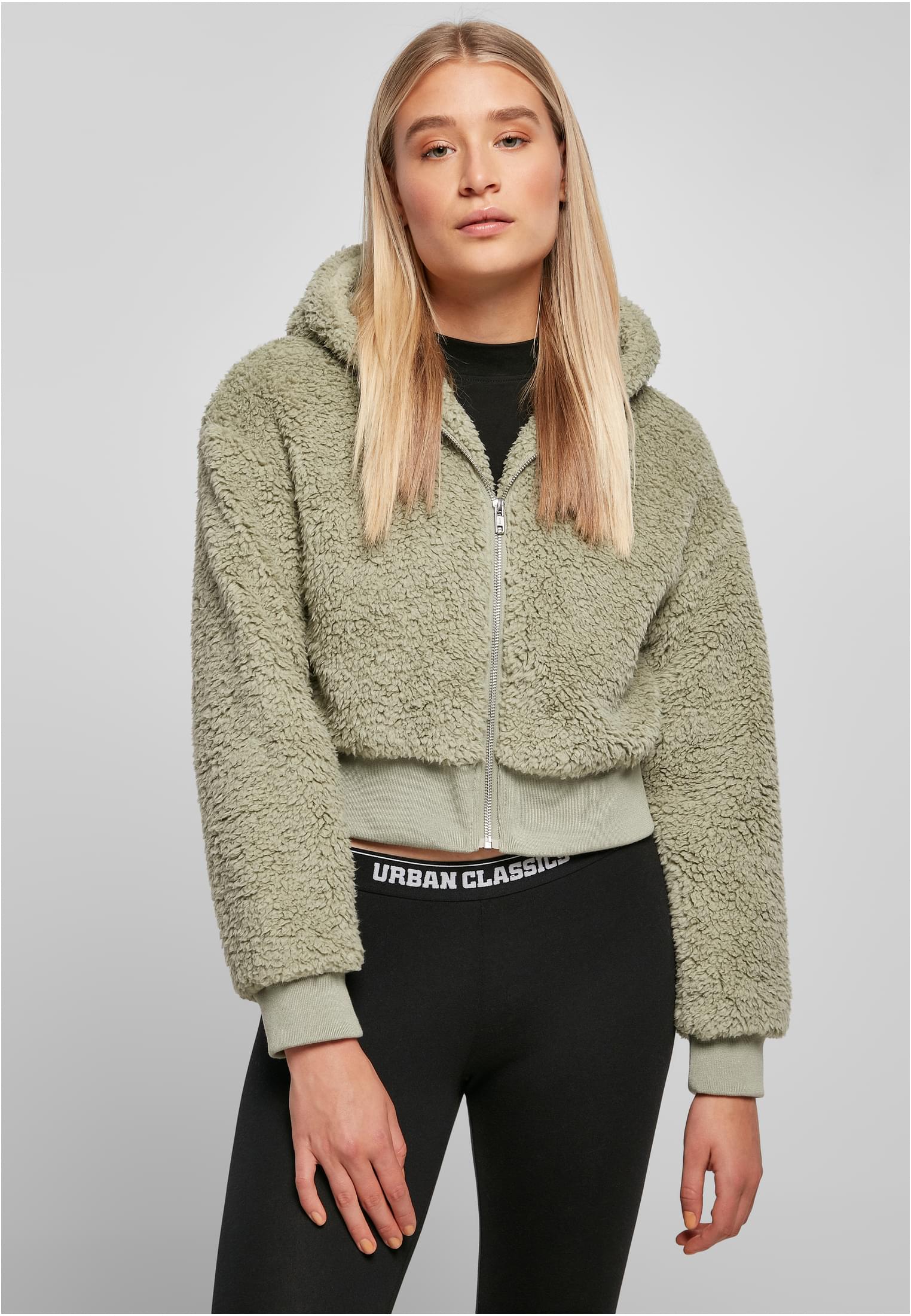 Urban Classics Giacca Short Oversized Sherpa softsalvia