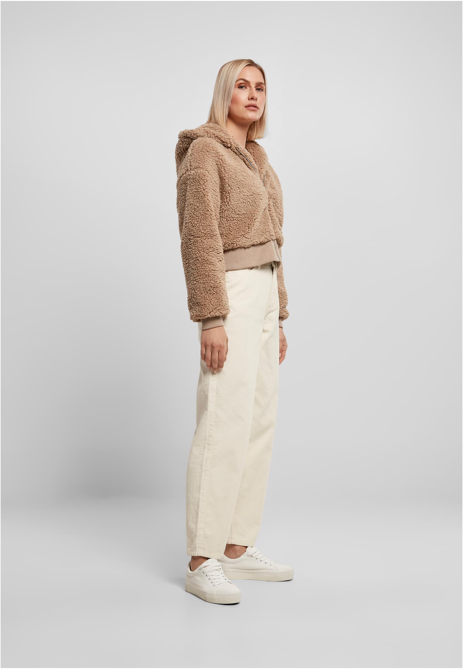 Urban Classics Giacca Short Oversized Sherpa softtaupe