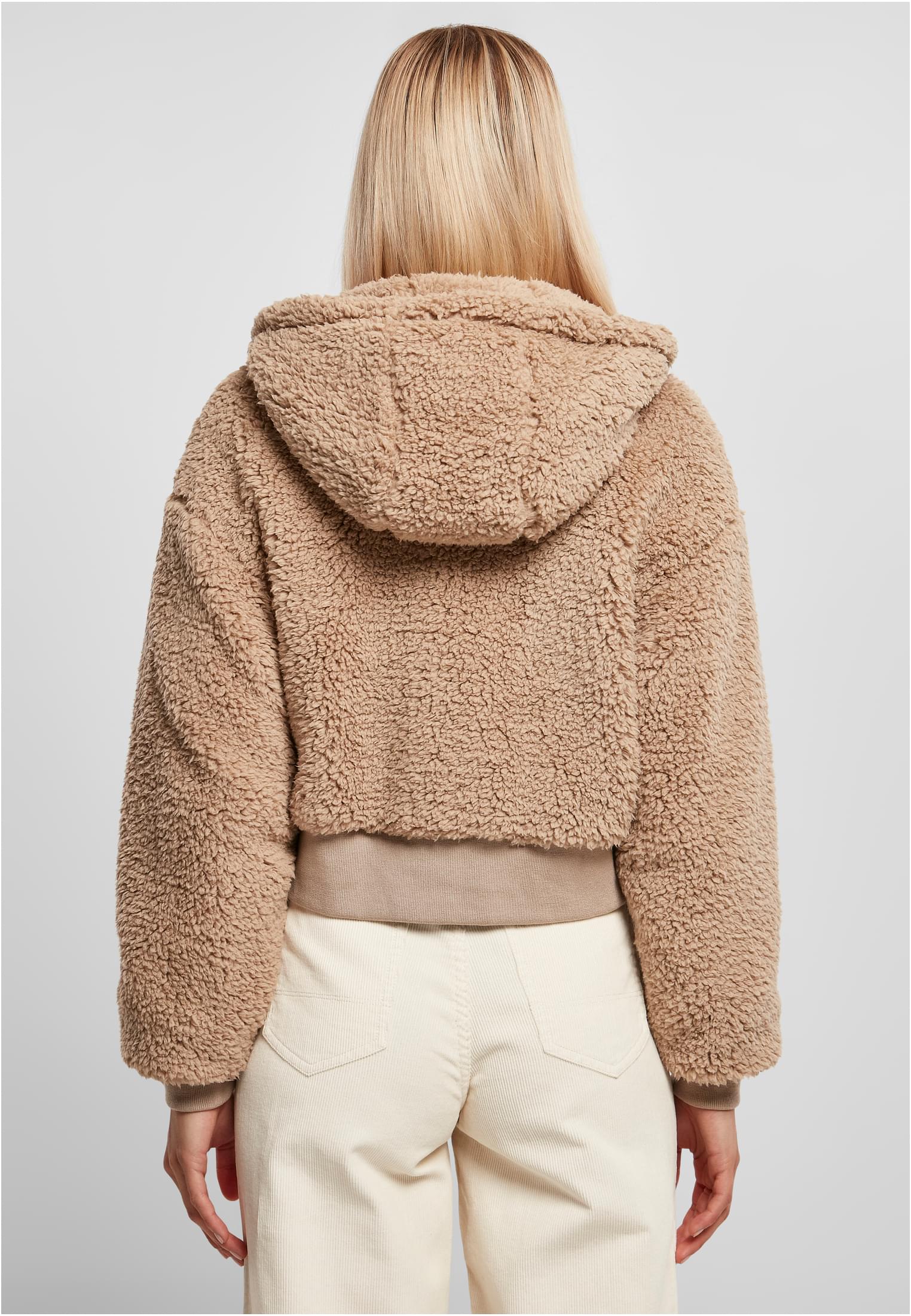 Urban Classics Giacca Short Oversized Sherpa softtaupe