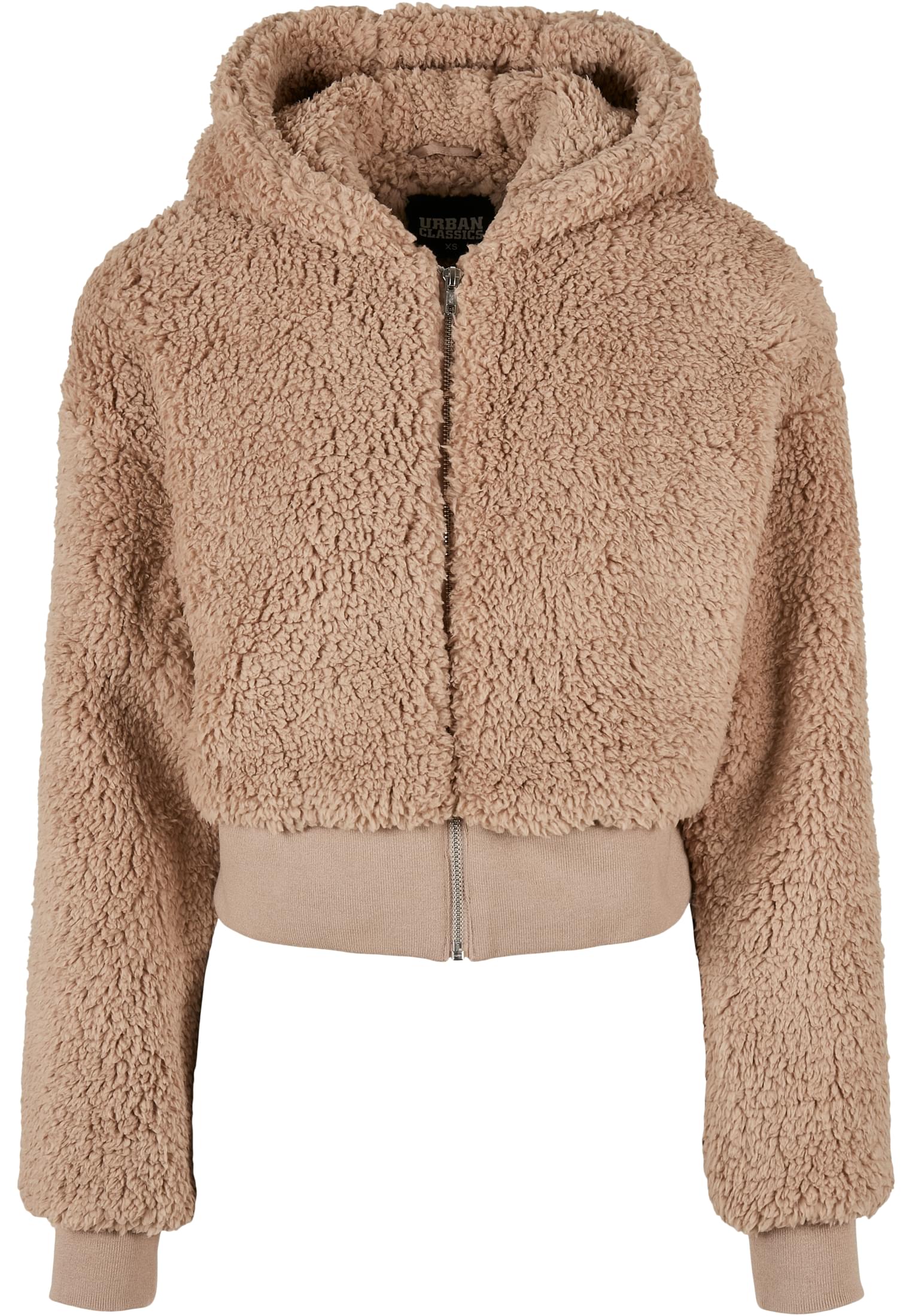 Urban Classics Giacca Short Oversized Sherpa softtaupe