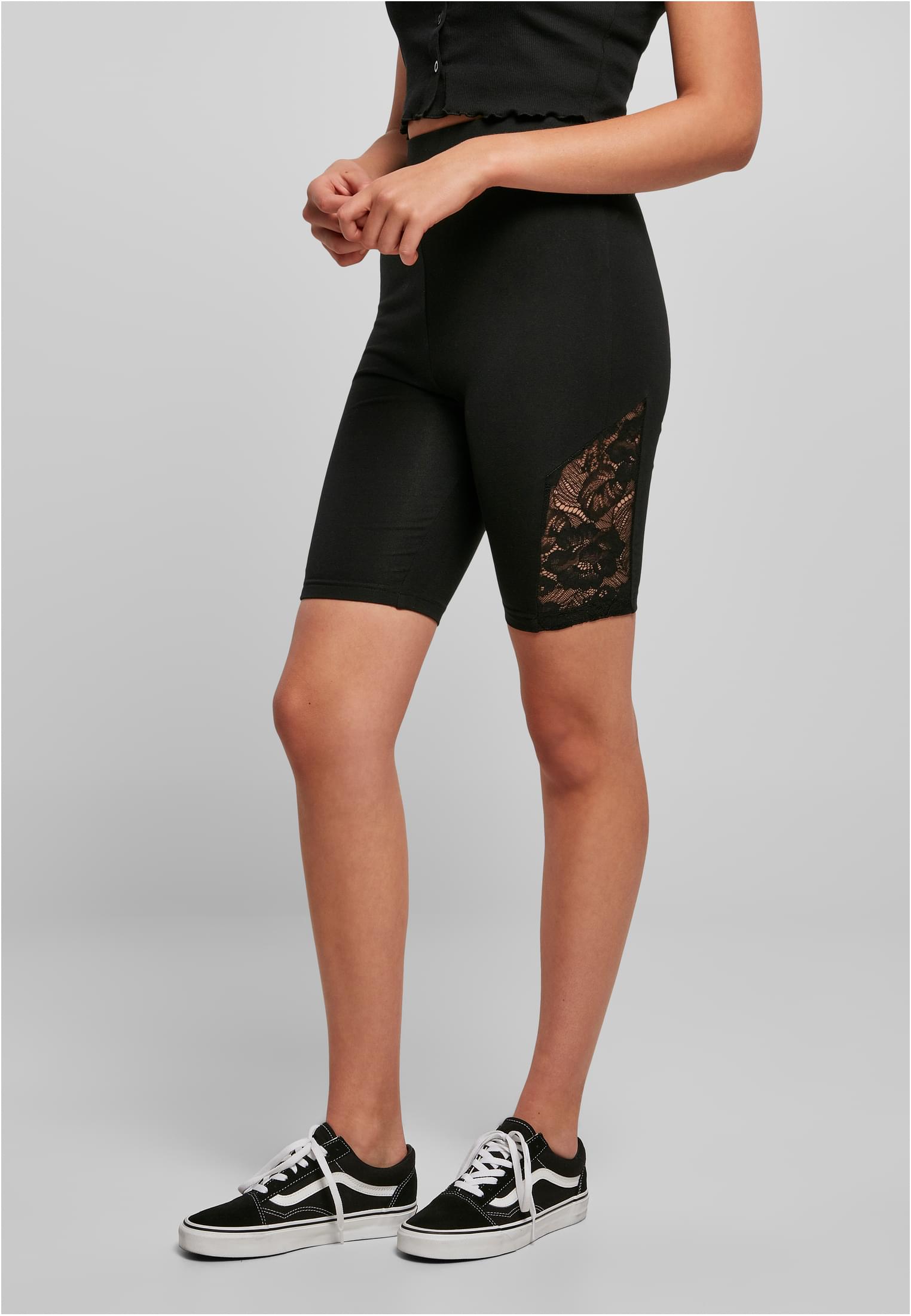 Urban Classics Pantaloncini High Waist Lace Inset Cycle