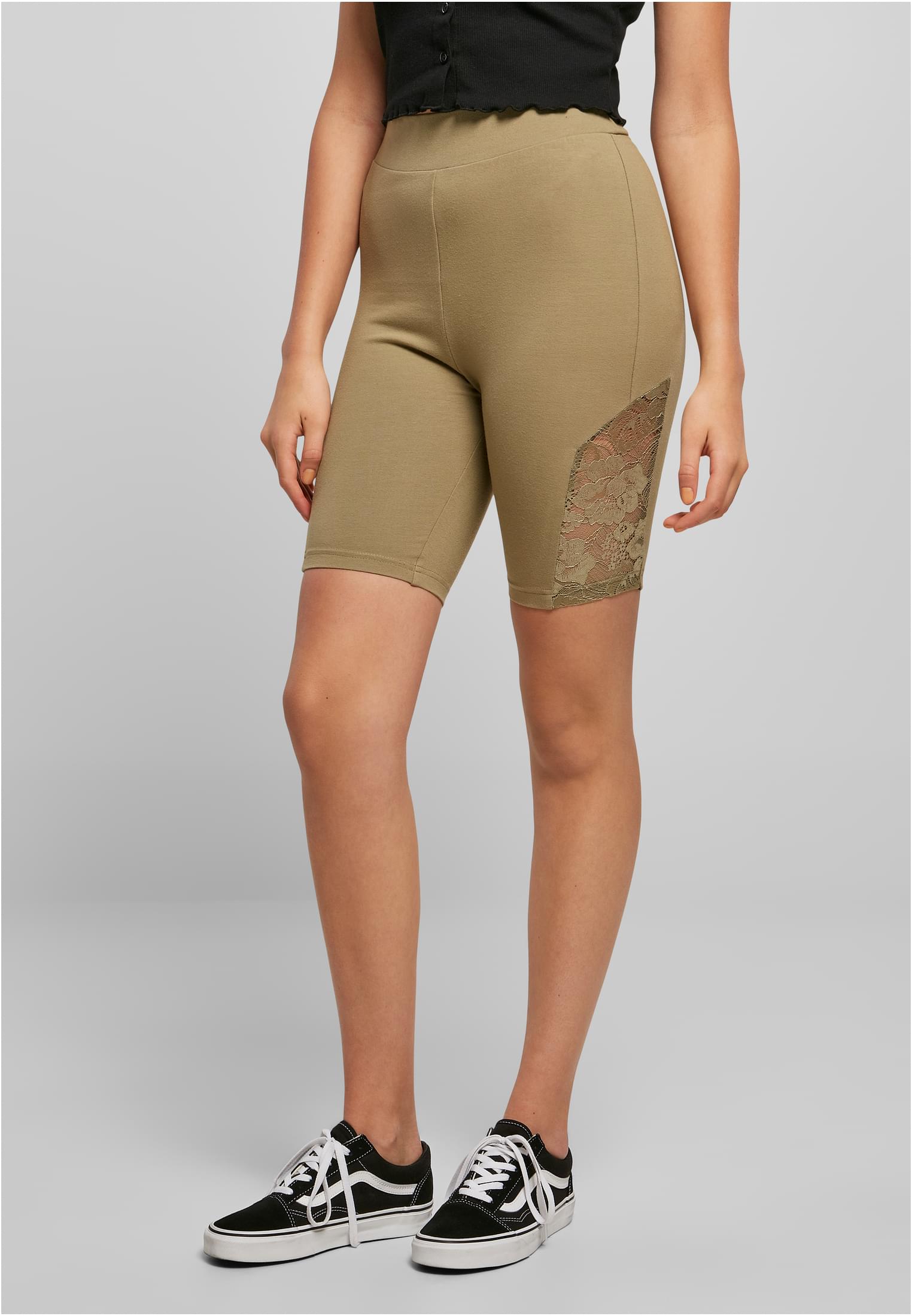 Urban Classics Pantaloncini High Waist Lace Inset Cycle