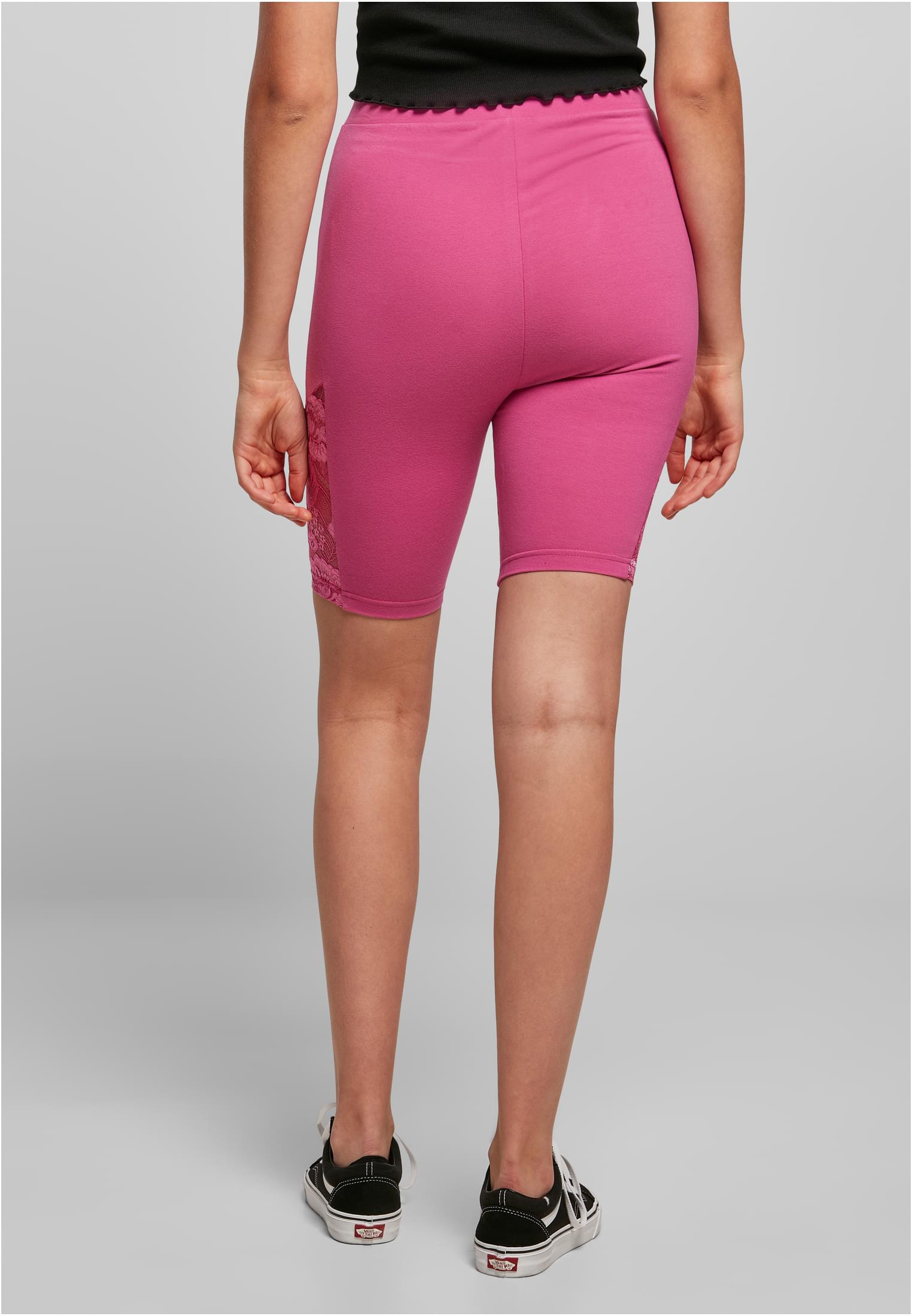 Urban Classics Pantaloncini High Waist Lace Inset Cycle brightviolet