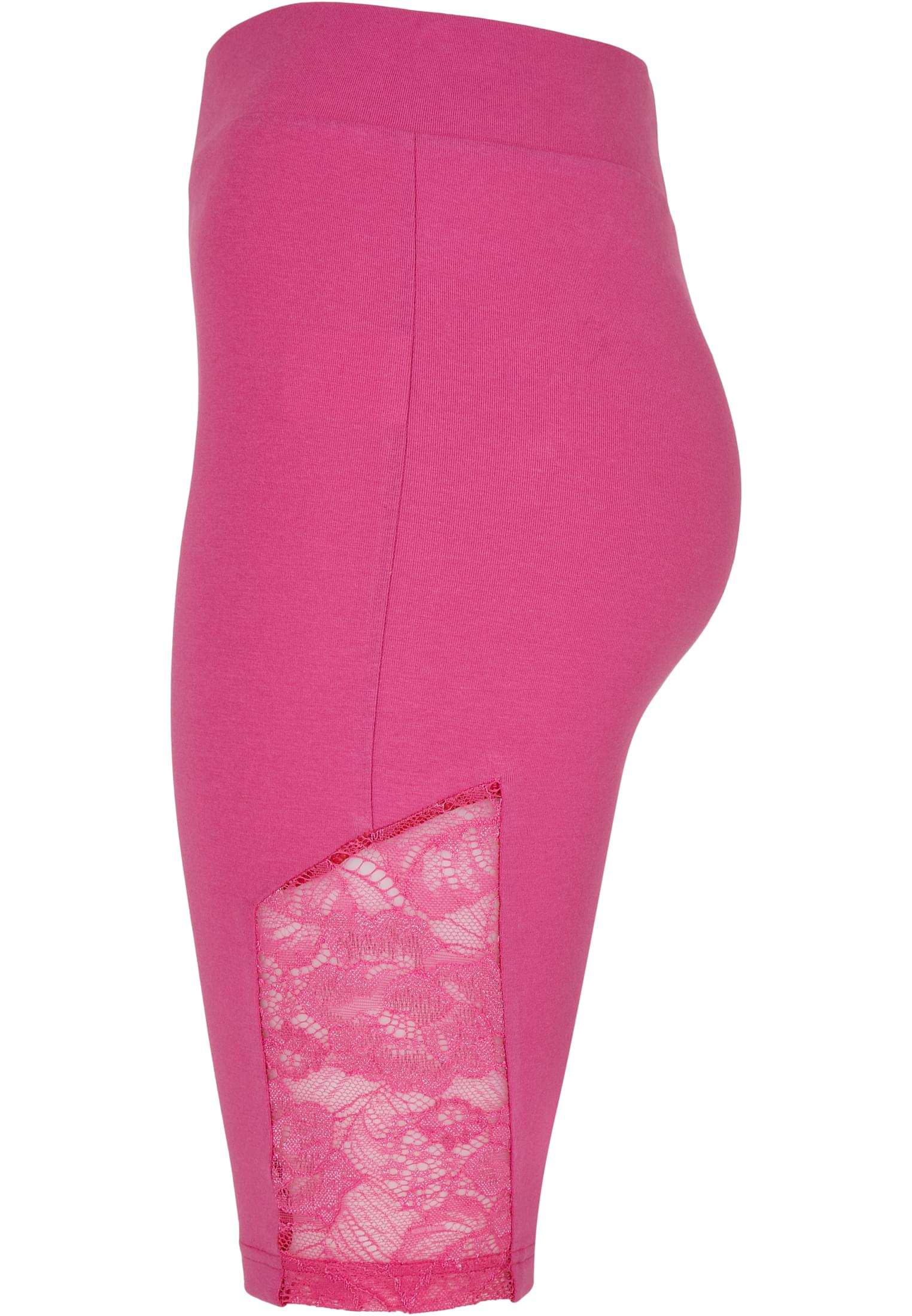 Urban Classics Pantaloncini High Waist Lace Inset Cycle brightviolet