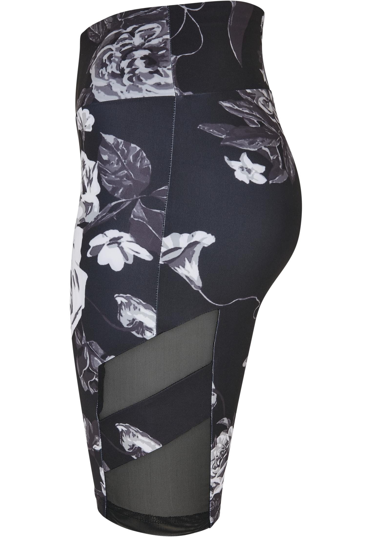 Urban Classics Pantaloncini High Waist Tech Mesh AOP Cycle darkflower