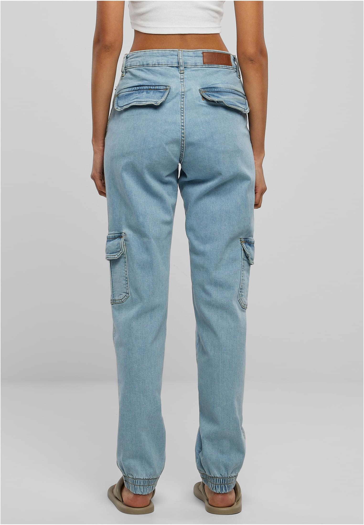 Urban Classics Pantaloni Essentials Stretch Cargo clearblue washed