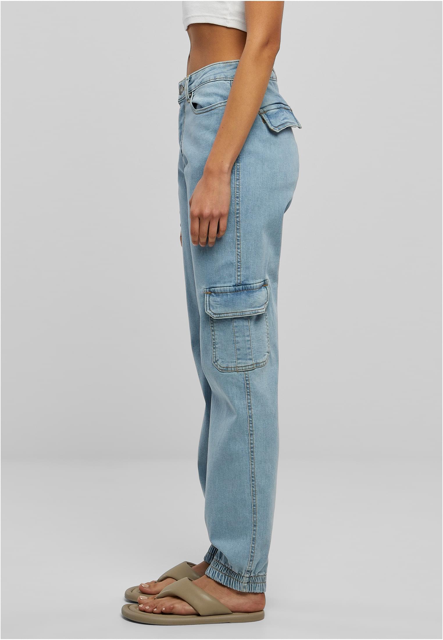 Urban Classics Pantaloni Essentials Stretch Cargo clearblue washed