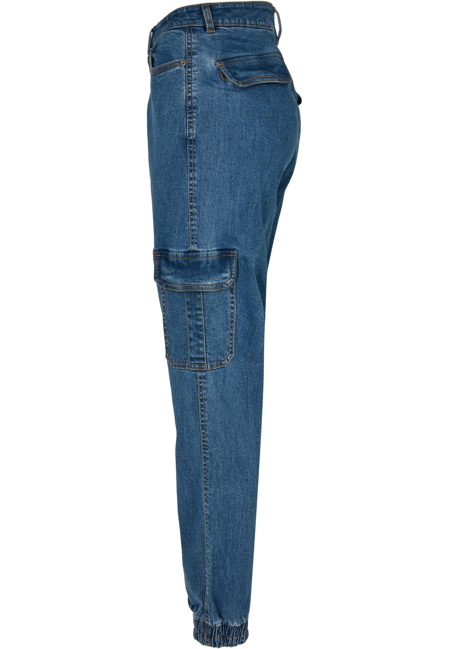 Urban Classics Pantaloni Essentials Stretch Cargo clearblue washed