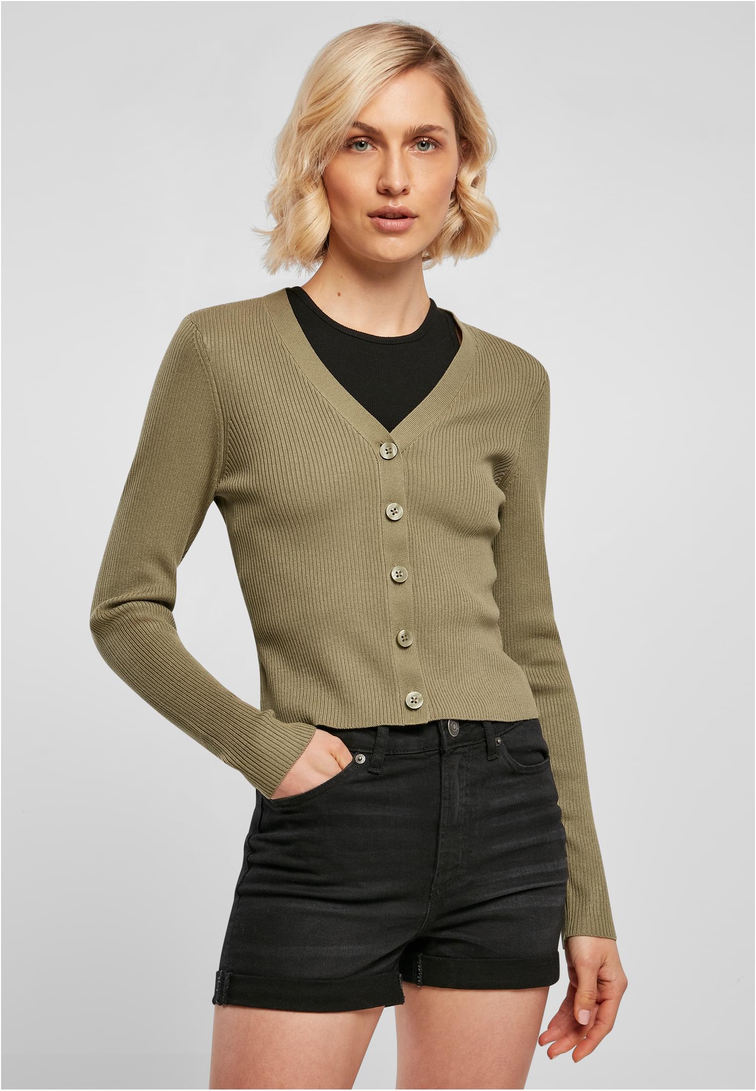 Urban Classics Cardigan Short Rib Knit