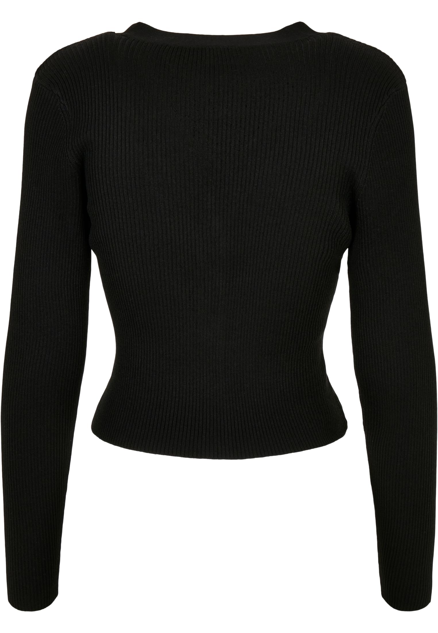 UC Ladies Cardigan Short Rib Knit