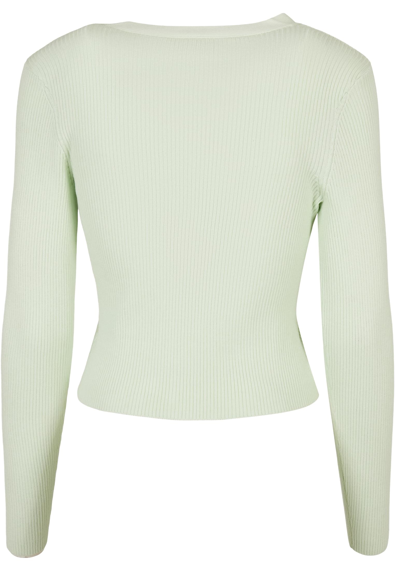 UC Ladies Cardigan Short Rib Knit lightmint