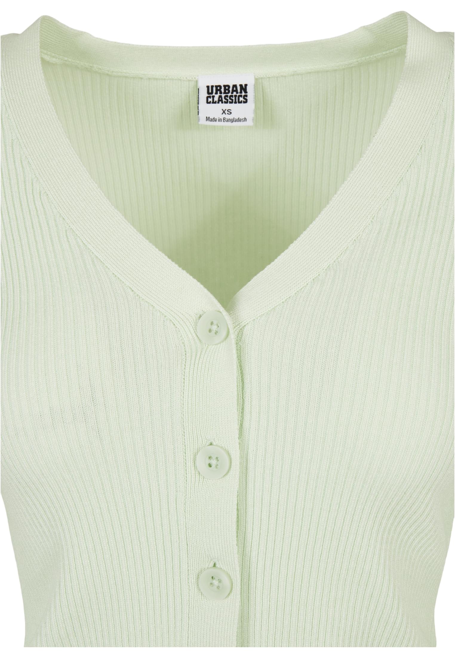 UC Ladies Cardigan Short Rib Knit lightmint