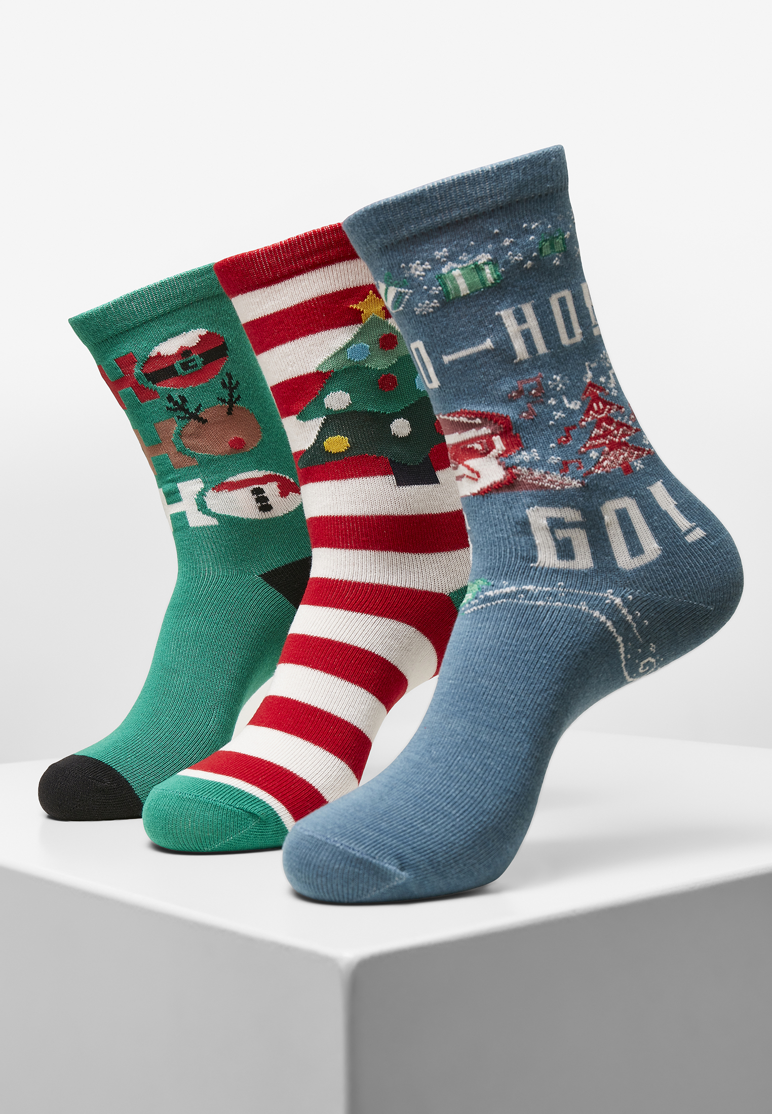 Urban Classics Accessoires Calze Ho Ho Ho Christmas multicolor