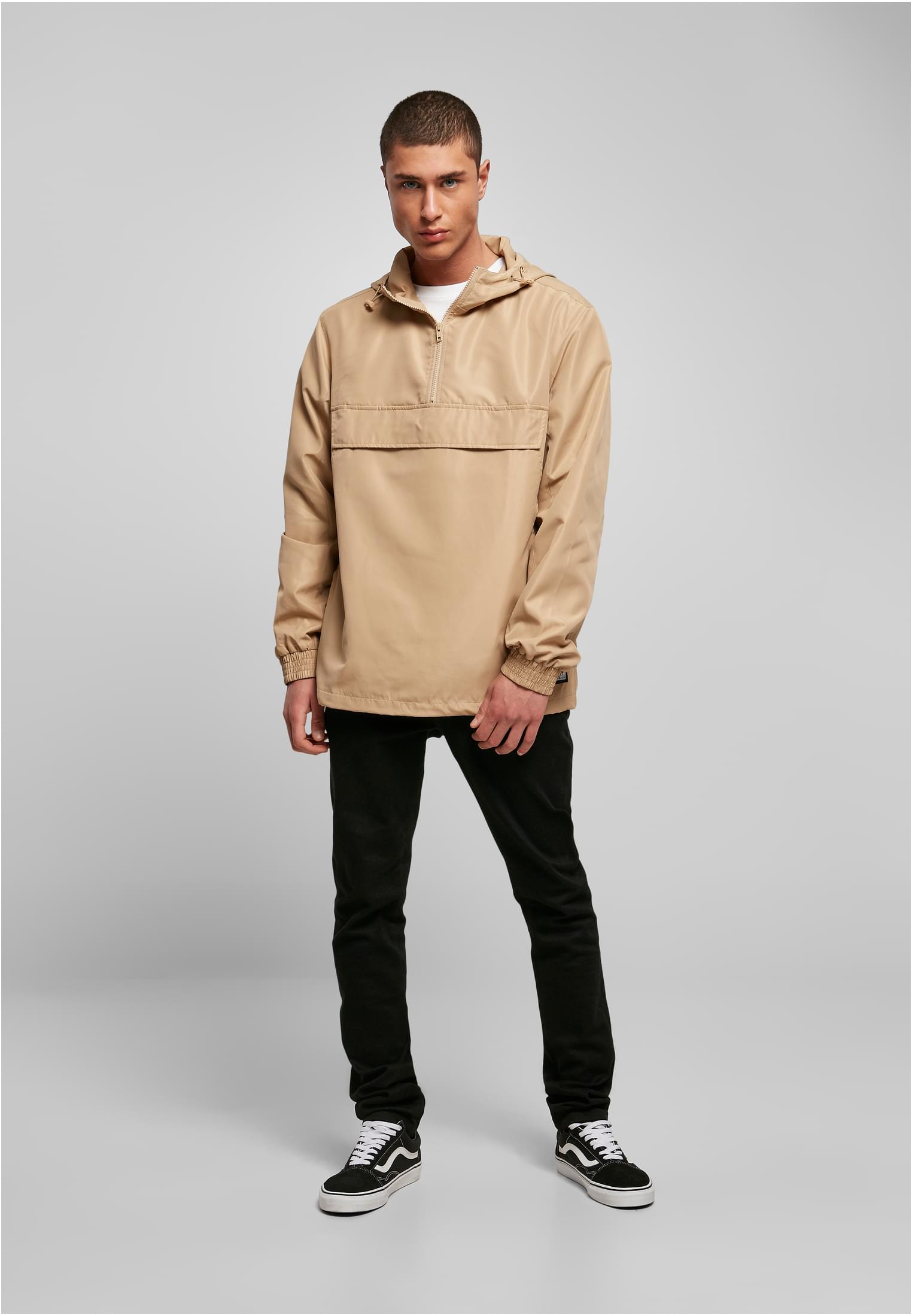 Urban Classics Giacca Essentials Basic Pull Over unionbeige