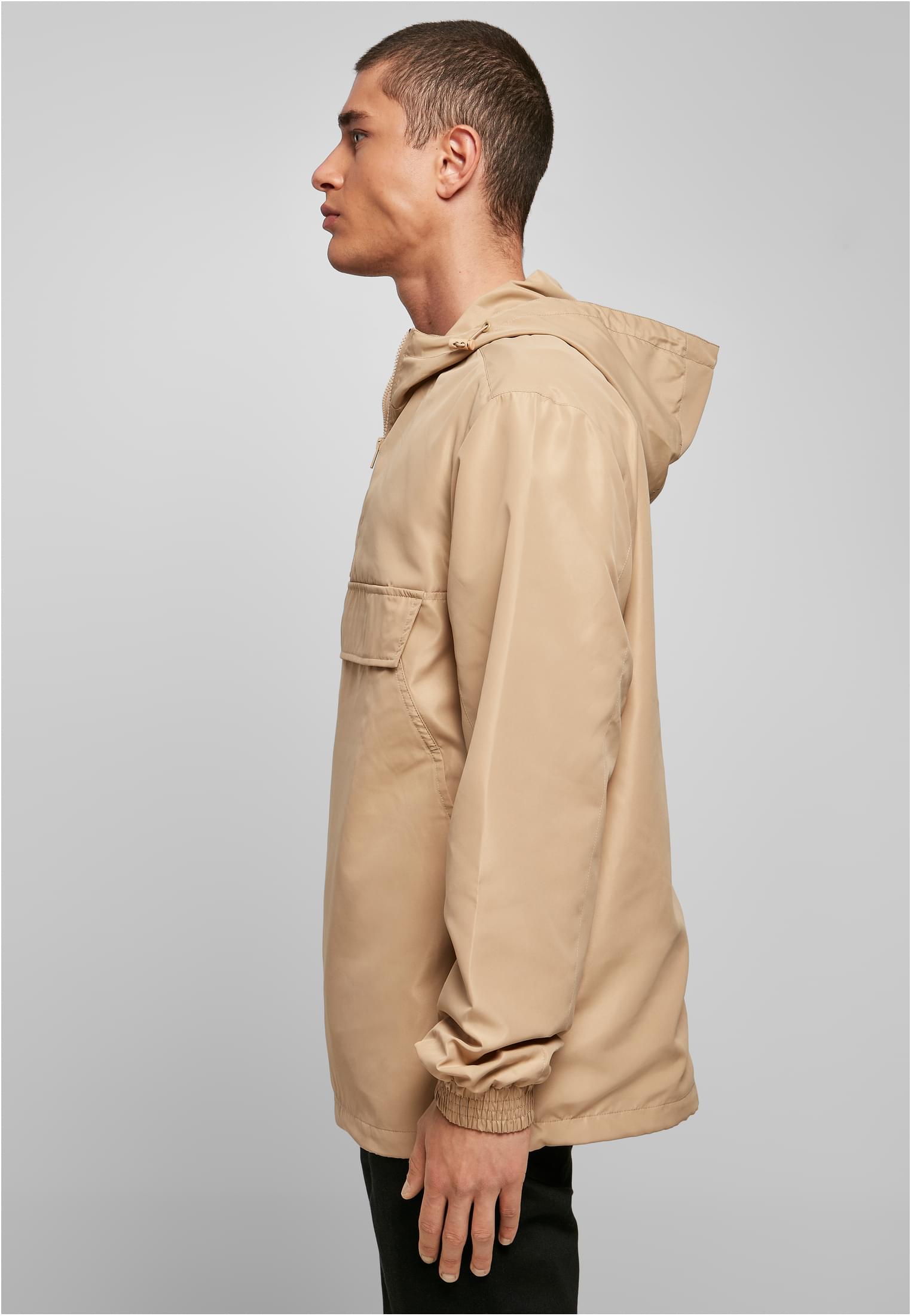 Urban Classics Giacca Essentials Basic Pull Over unionbeige