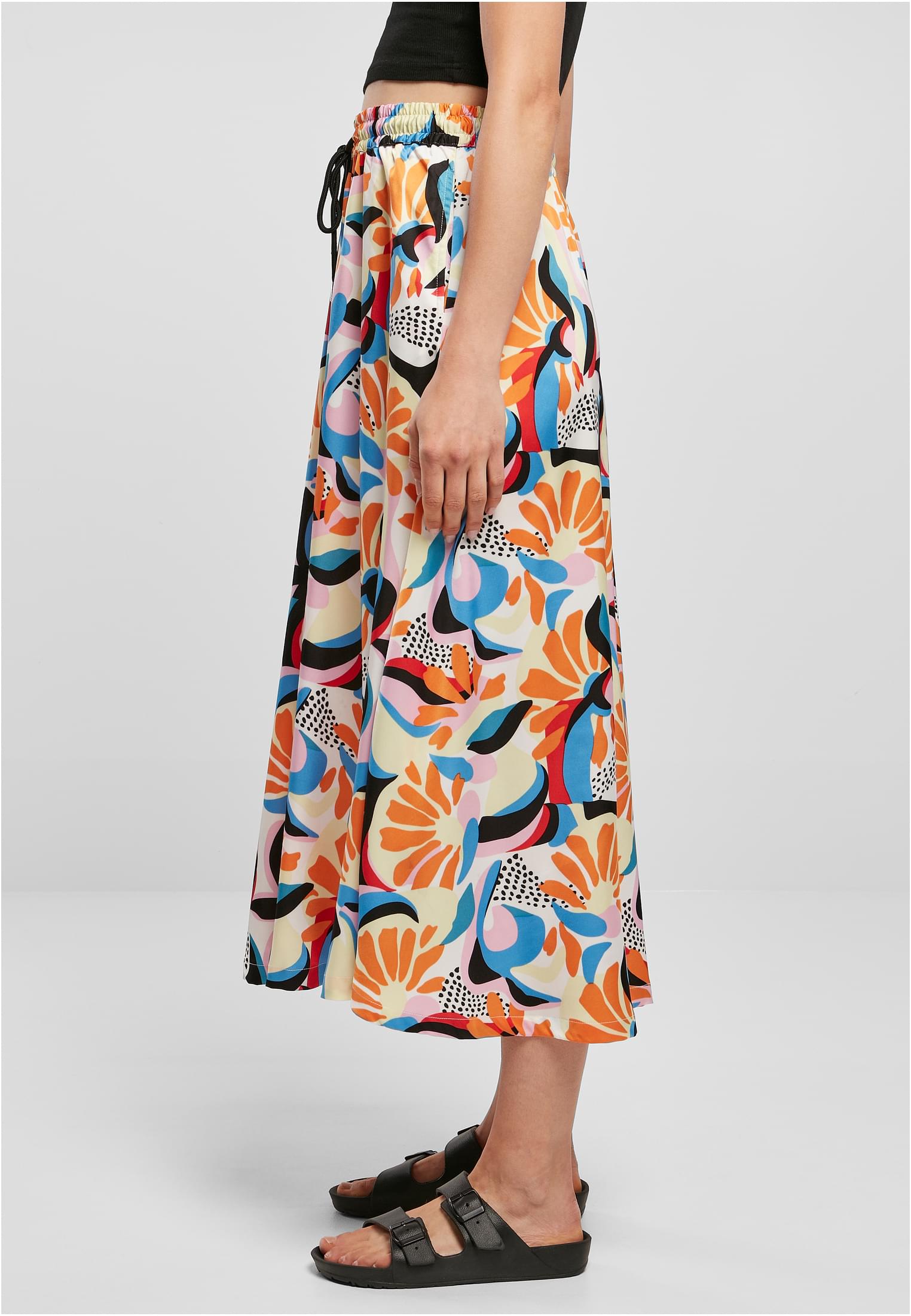 Urban Classics Gonna AOP Satin Midi magicmangoabstract