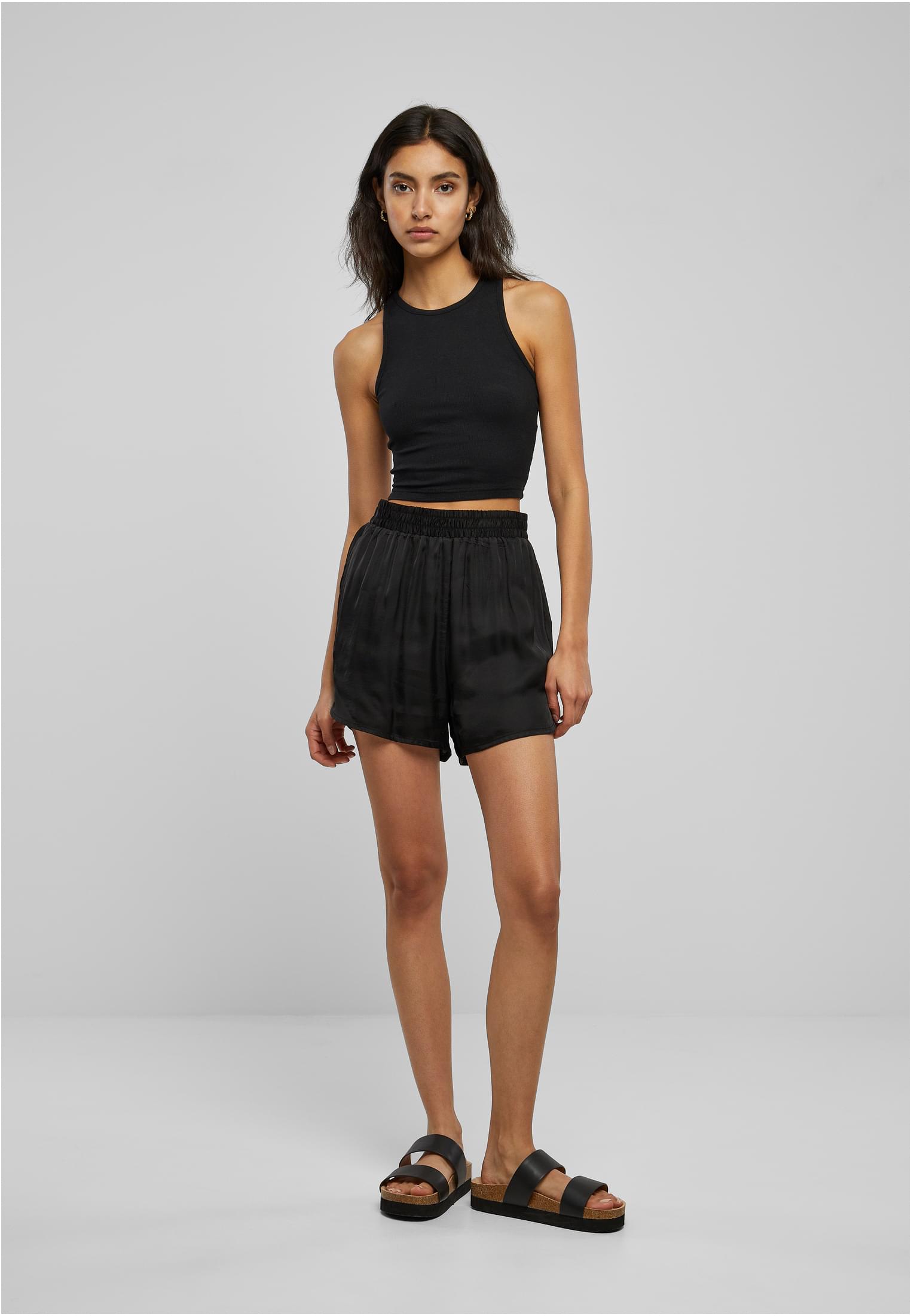 UC Ladies Pantaloncini Viscose Satin Resort