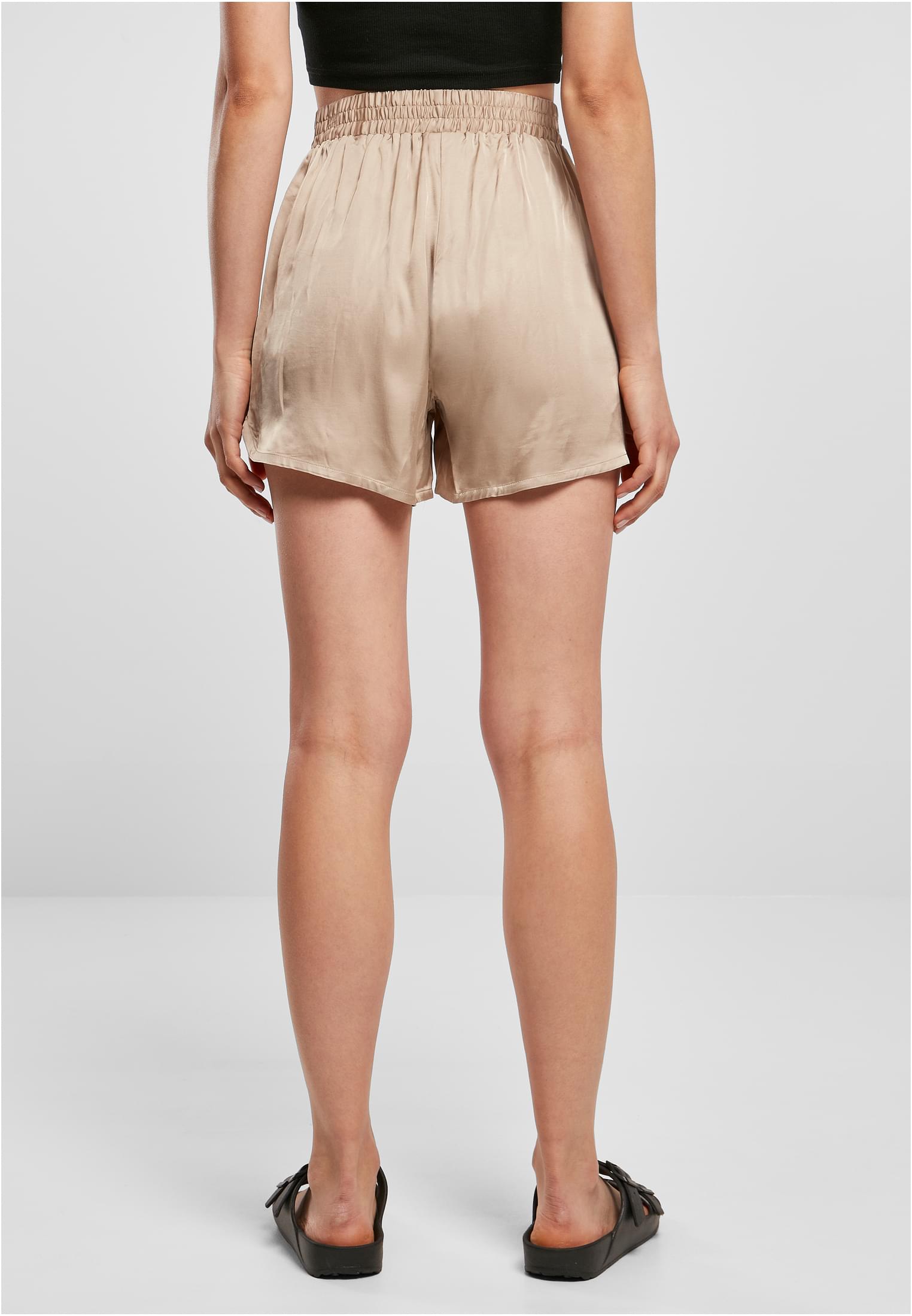 Urban Classics Pantaloncini Viscose Satin Resort softtaupe