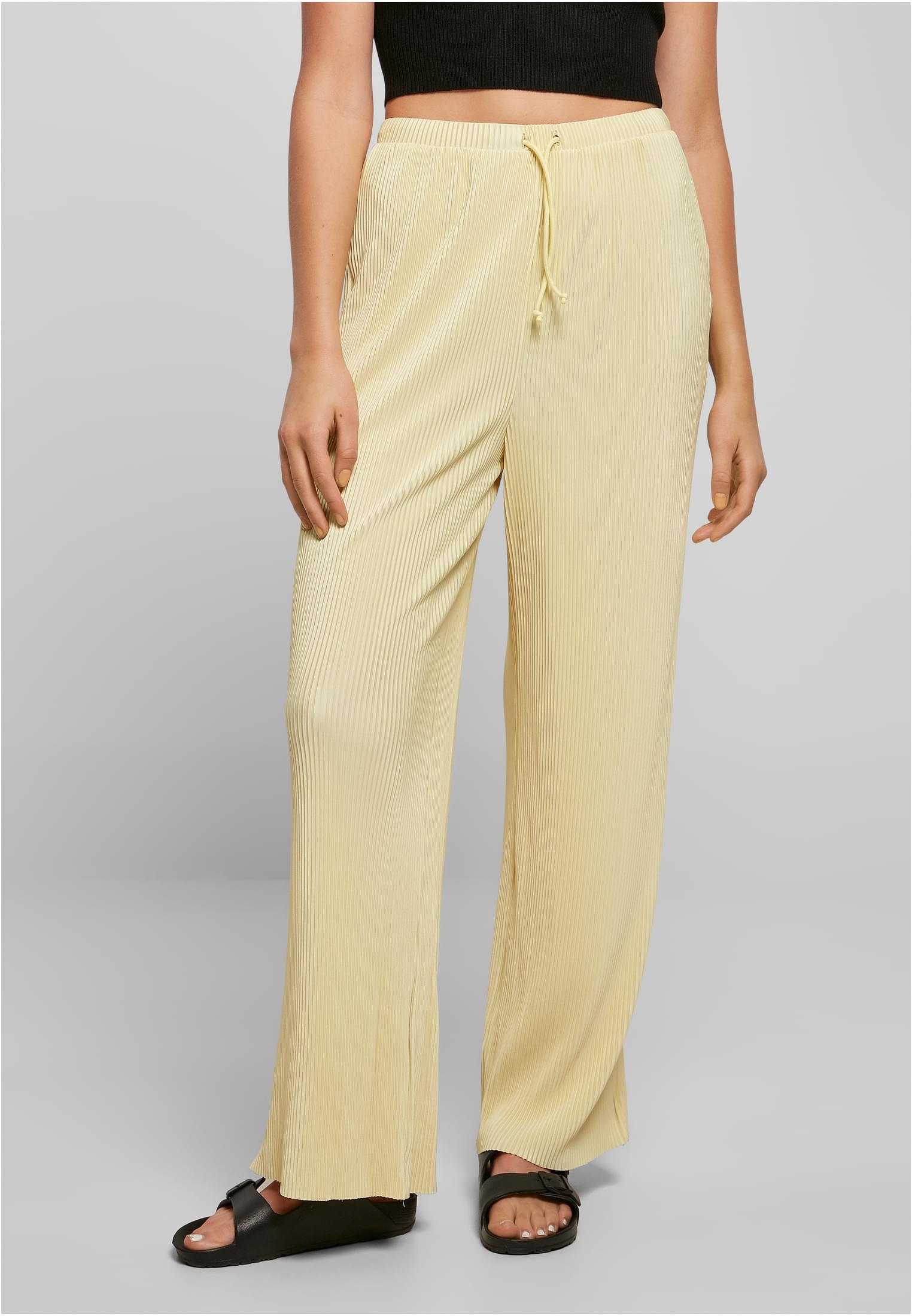 Urban Classics Pantaloni Plisse softyellow