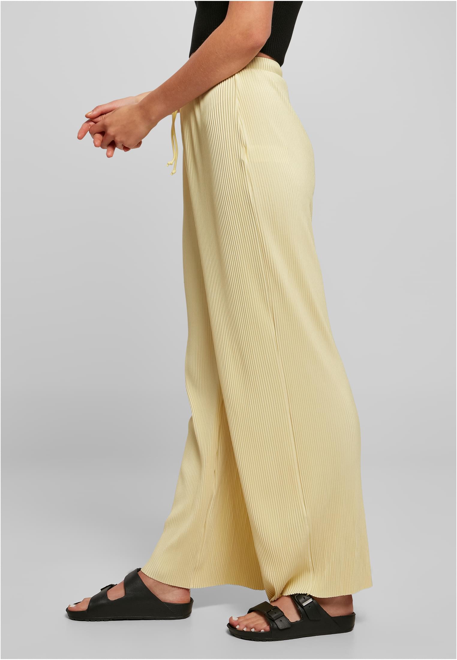 Urban Classics Pantaloni Plisse softyellow