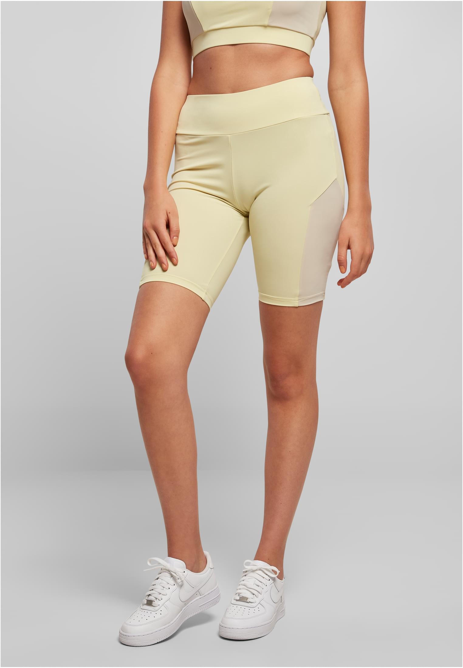 UC Ladies Pantaloncini Color Block Cycle softyellow/softseagrass