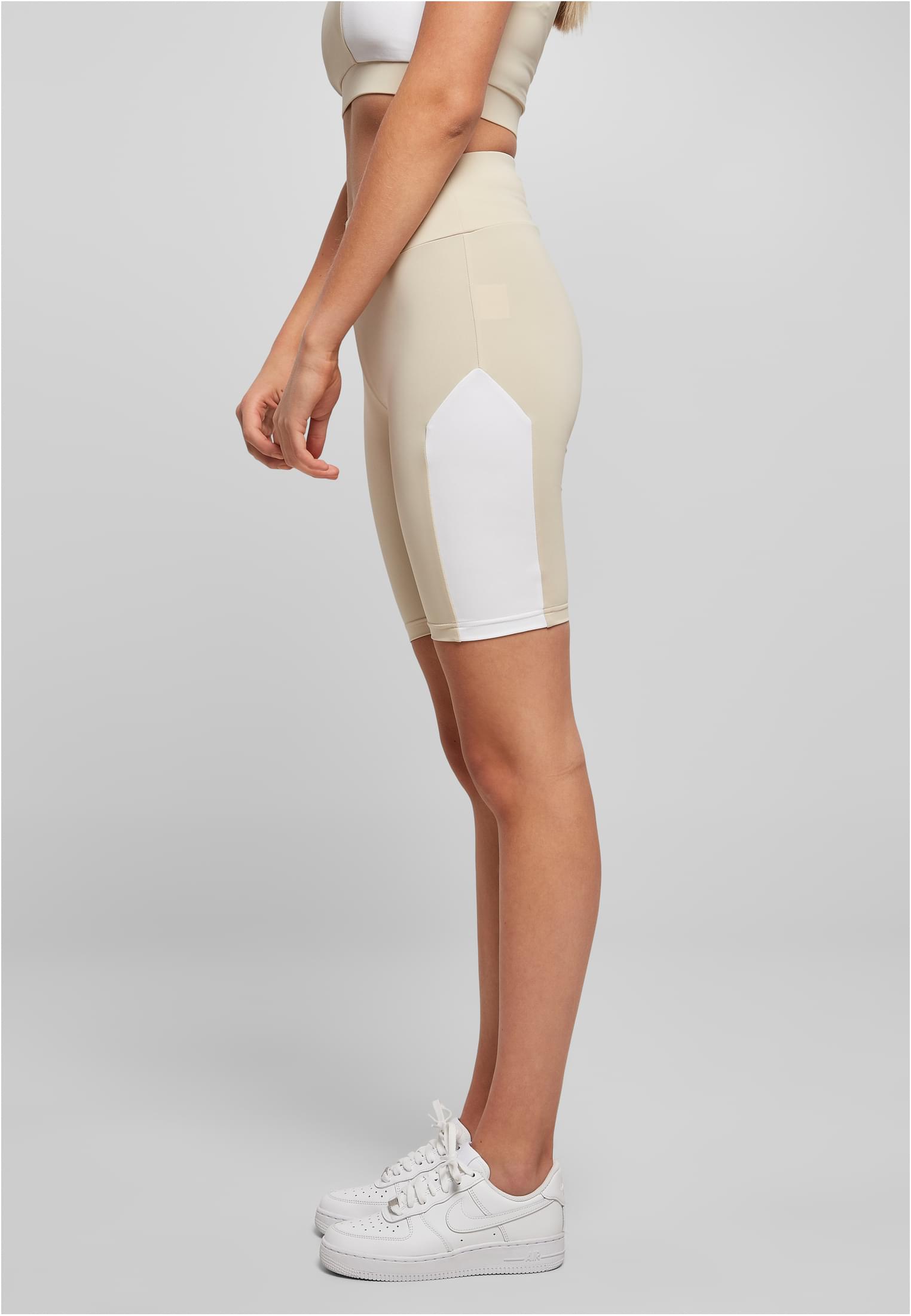 Urban Classics Pantaloncini Color Block Cycle softseagrass/white