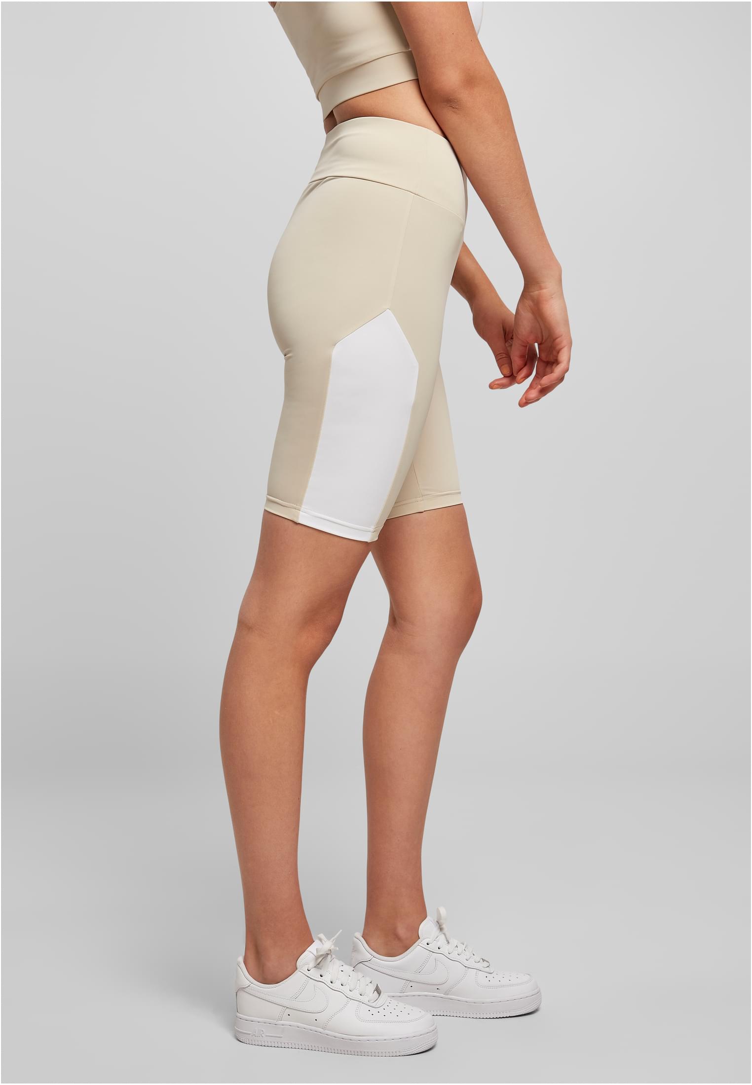 Urban Classics Pantaloncini Color Block Cycle softseagrass/white
