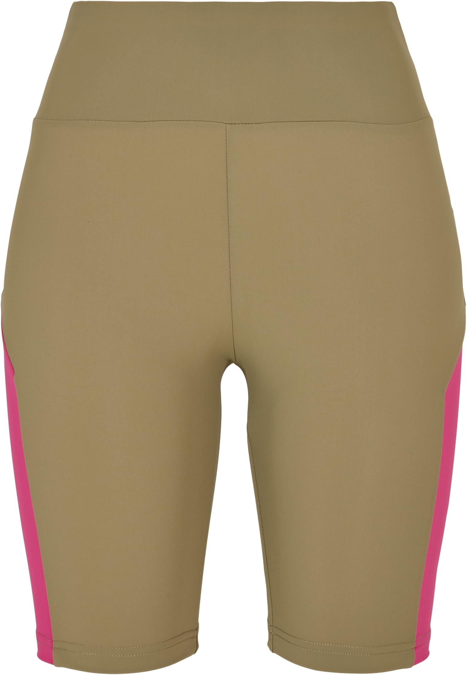 Urban Classics Pantaloncini Color Block Cycle khaki/brightviolet