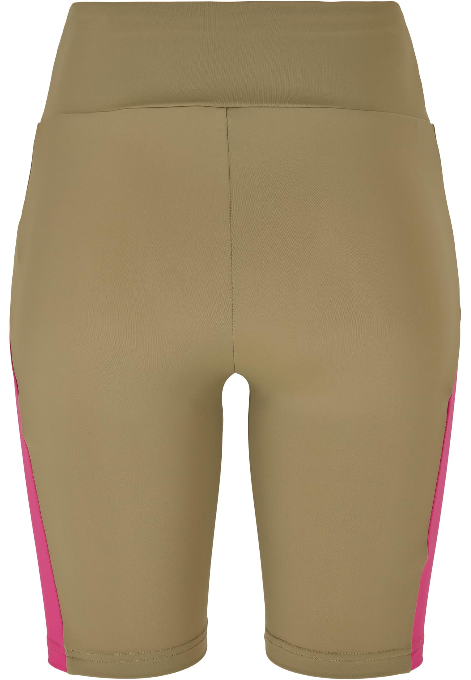 Urban Classics Pantaloncini Color Block Cycle khaki/brightviolet