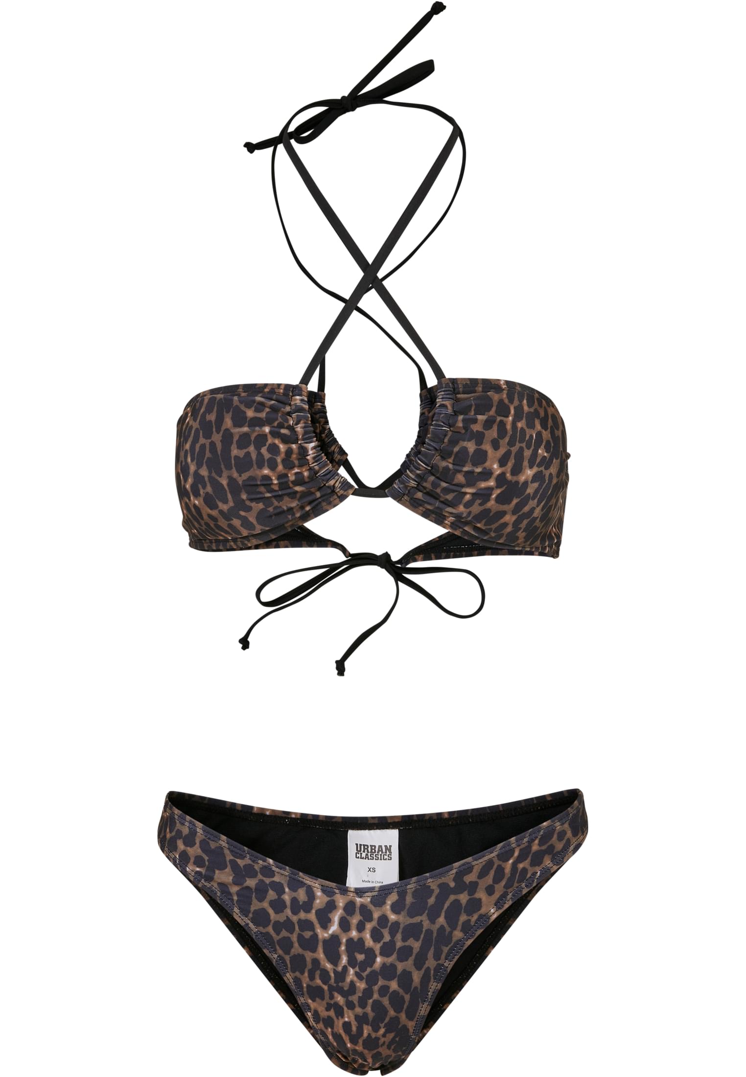 Urban Classics Bikini AOP Hot brownleo