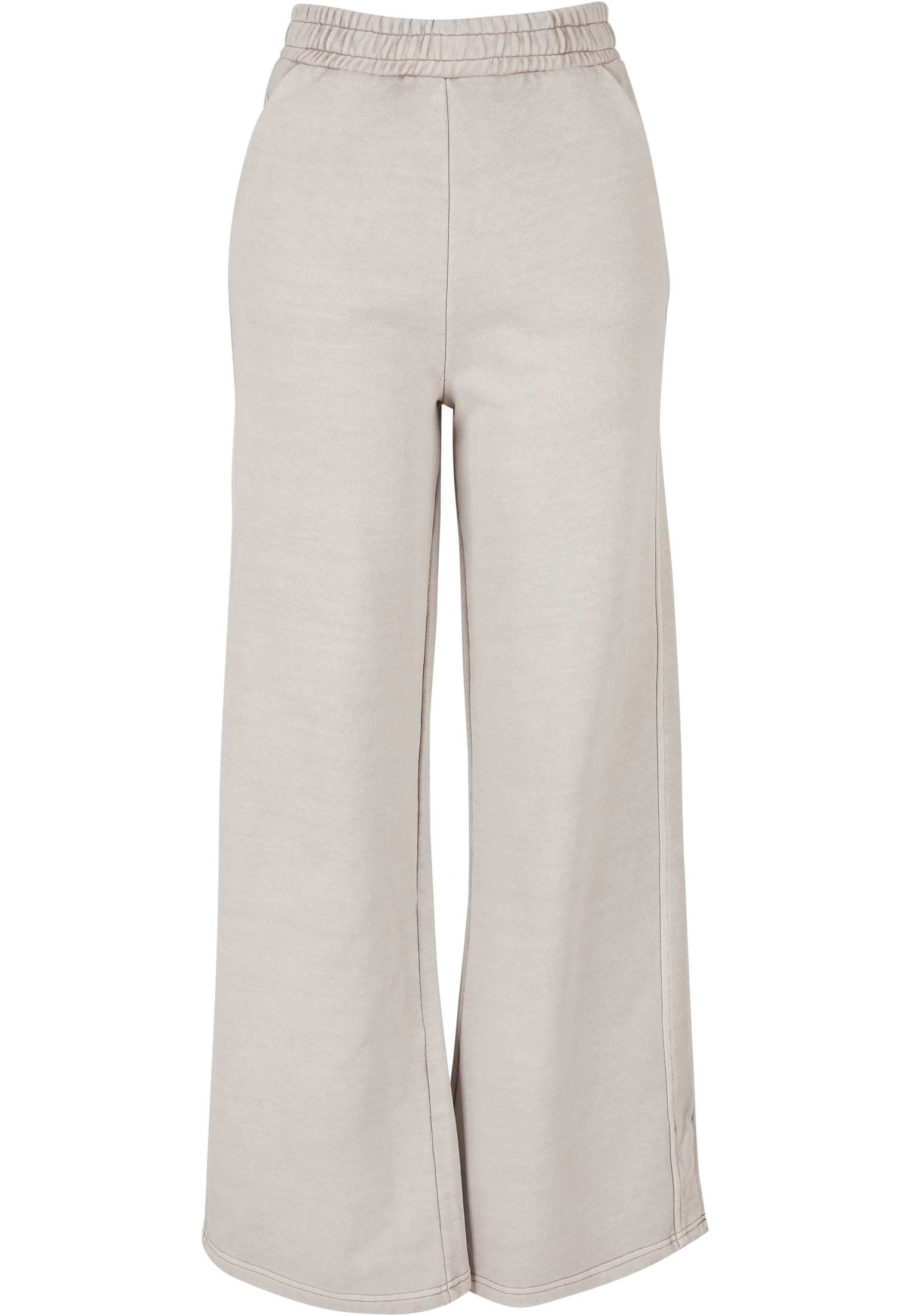 Urban Classics Pantaloni Heavy Terry Garment Dye Slit warmgrey
