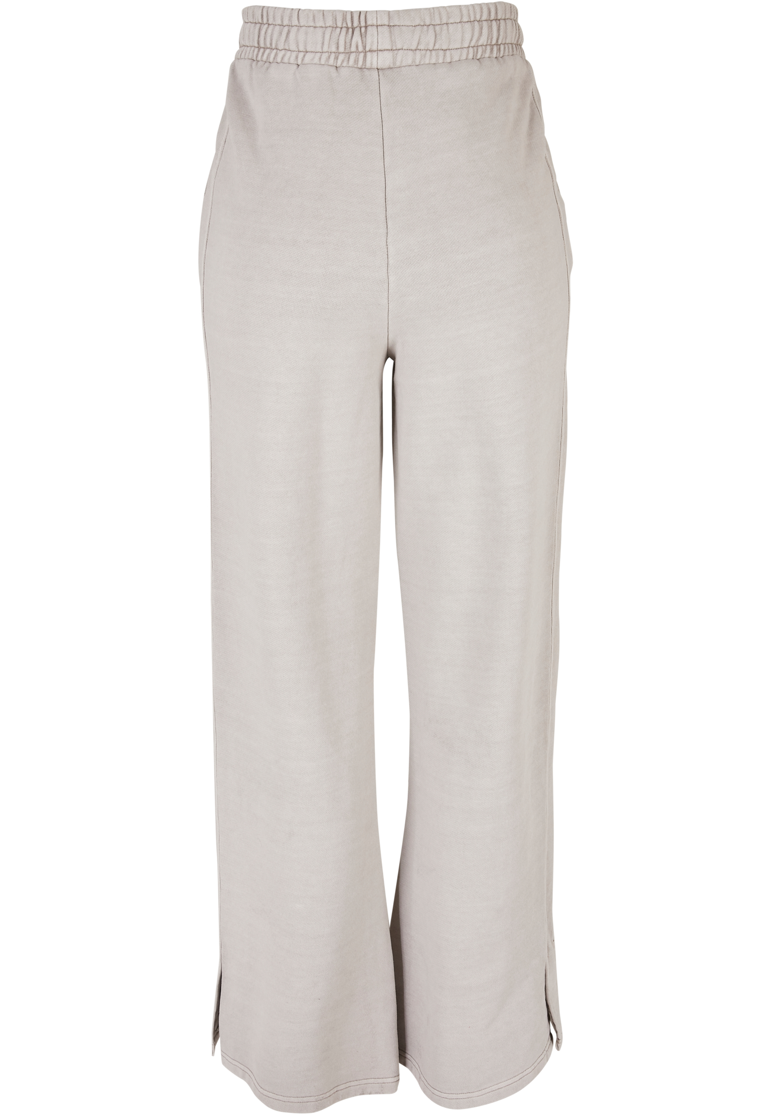 Urban Classics Pantaloni Heavy Terry Garment Dye Slit warmgrey