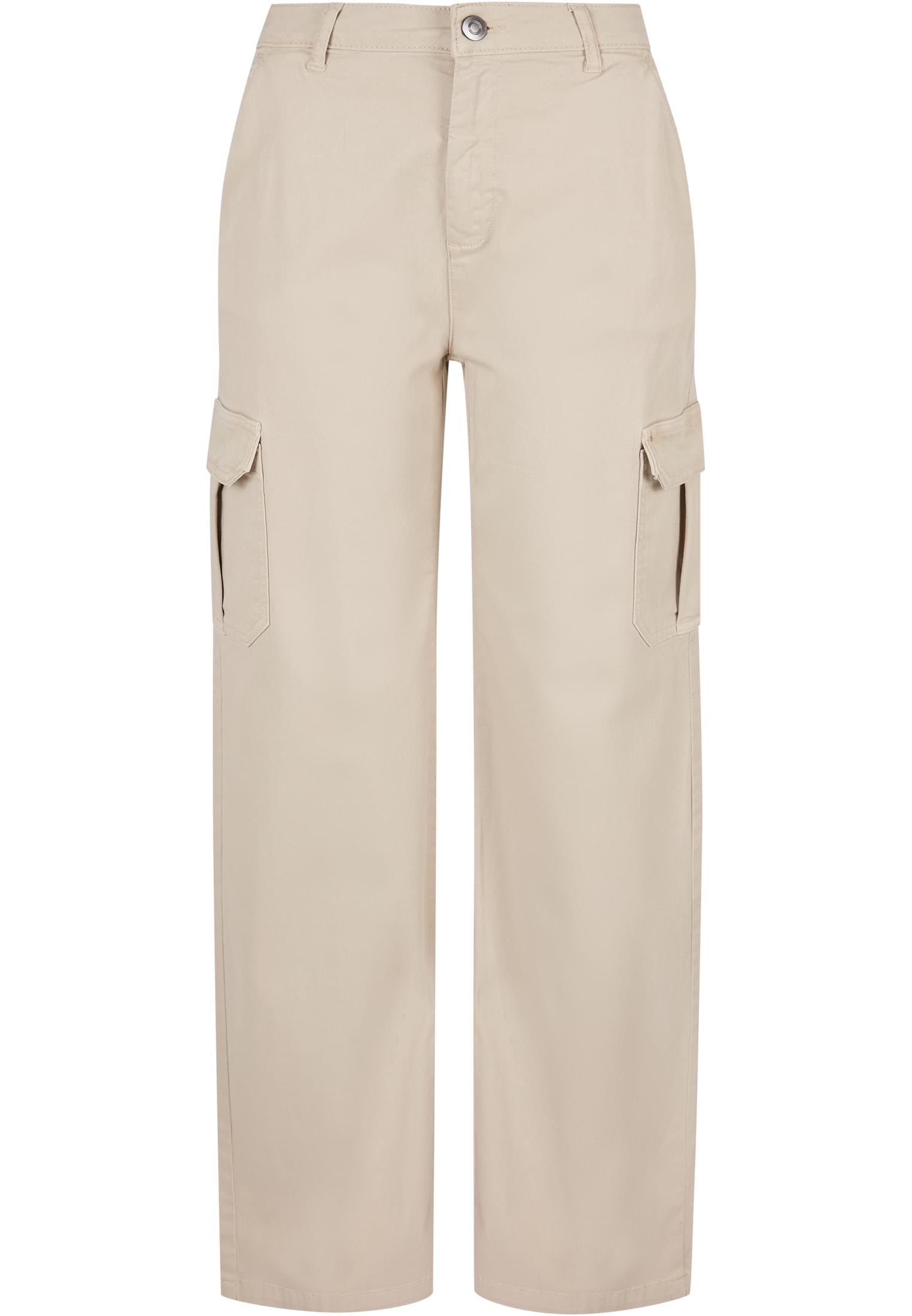 Urban Classics Pantaloni High Waist Straight Cargo softseagrass