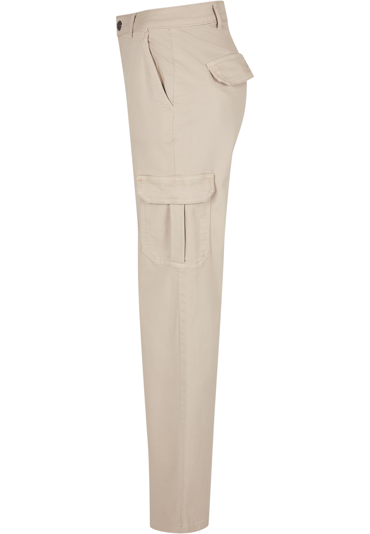 Urban Classics Pantaloni High Waist Straight Cargo softseagrass