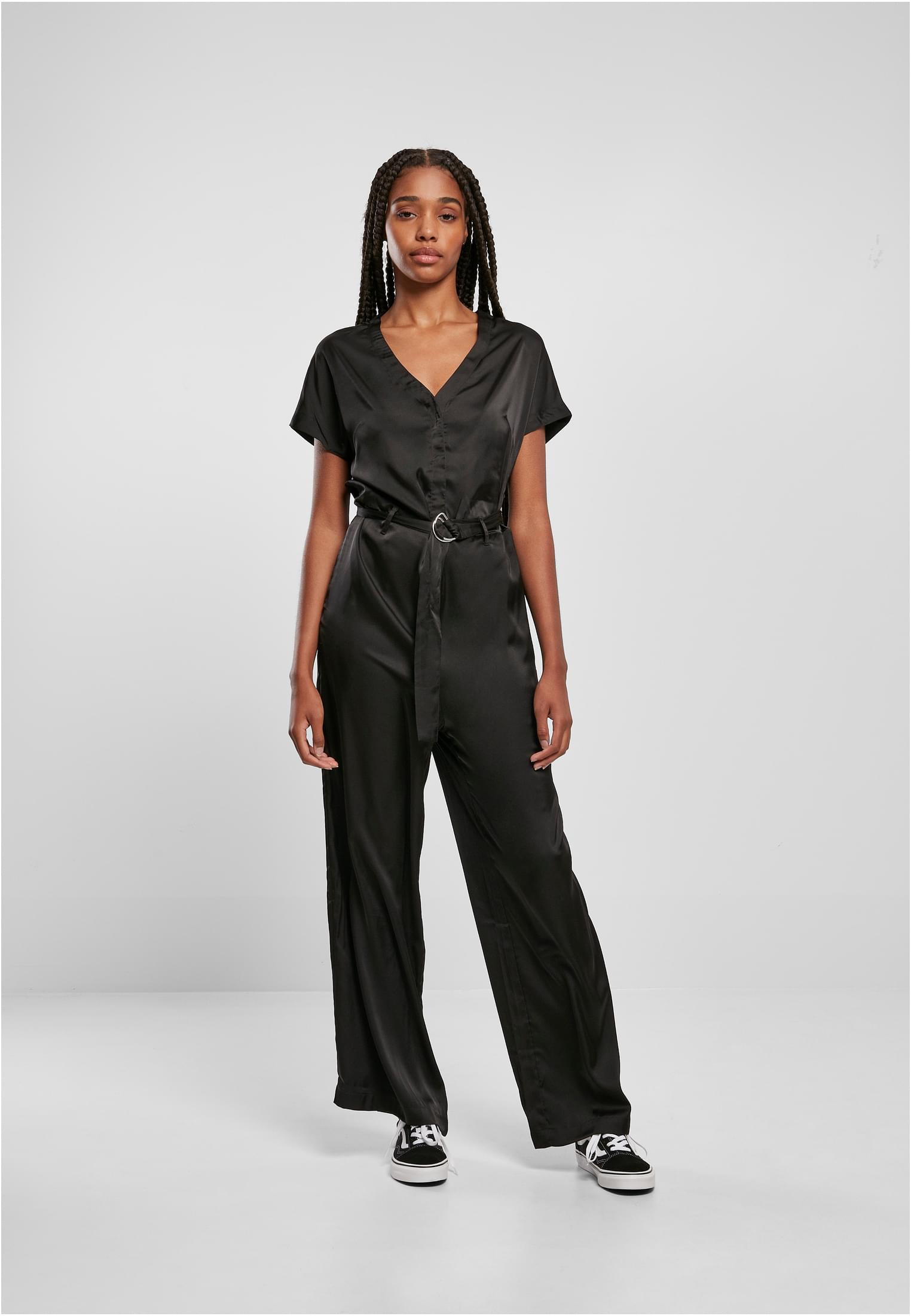 Urban Classics Cintura Satin Wide Leg Jumpsuit