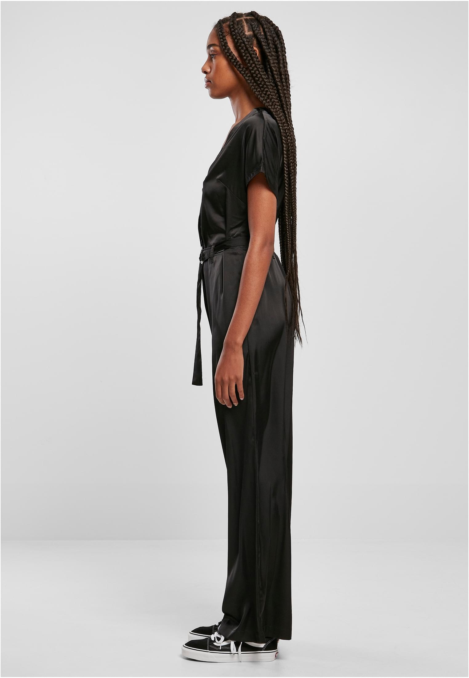 Urban Classics Cintura Satin Wide Leg Jumpsuit