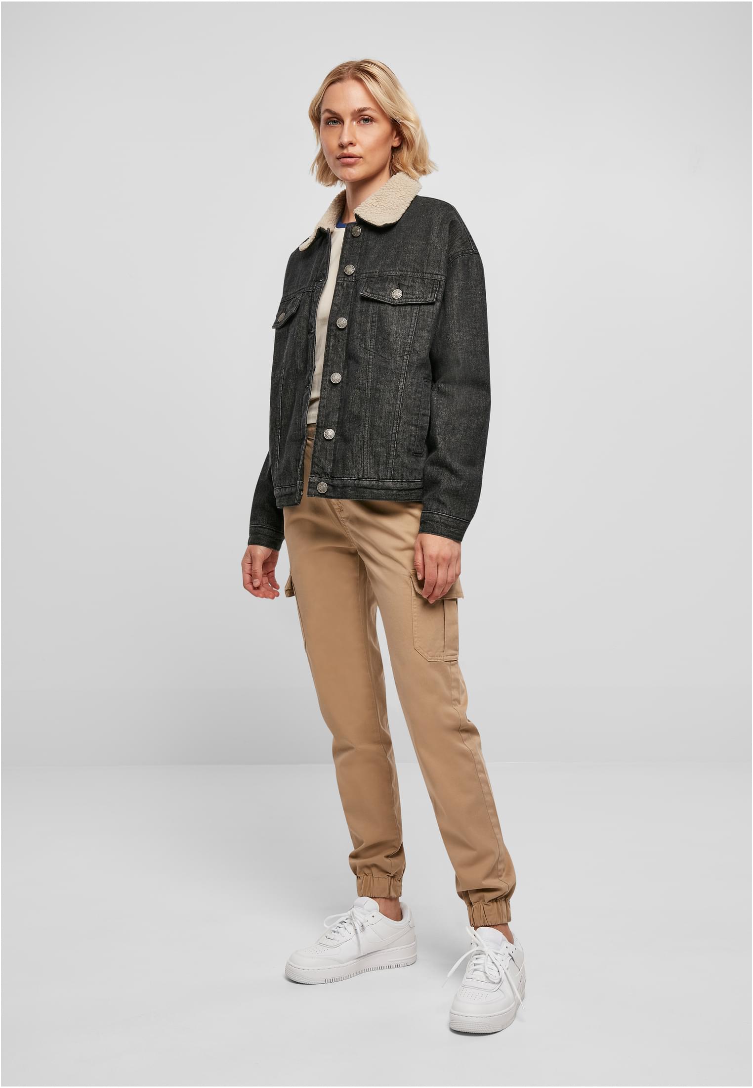 Urban Classics Giacca Oversized Sherpa washed